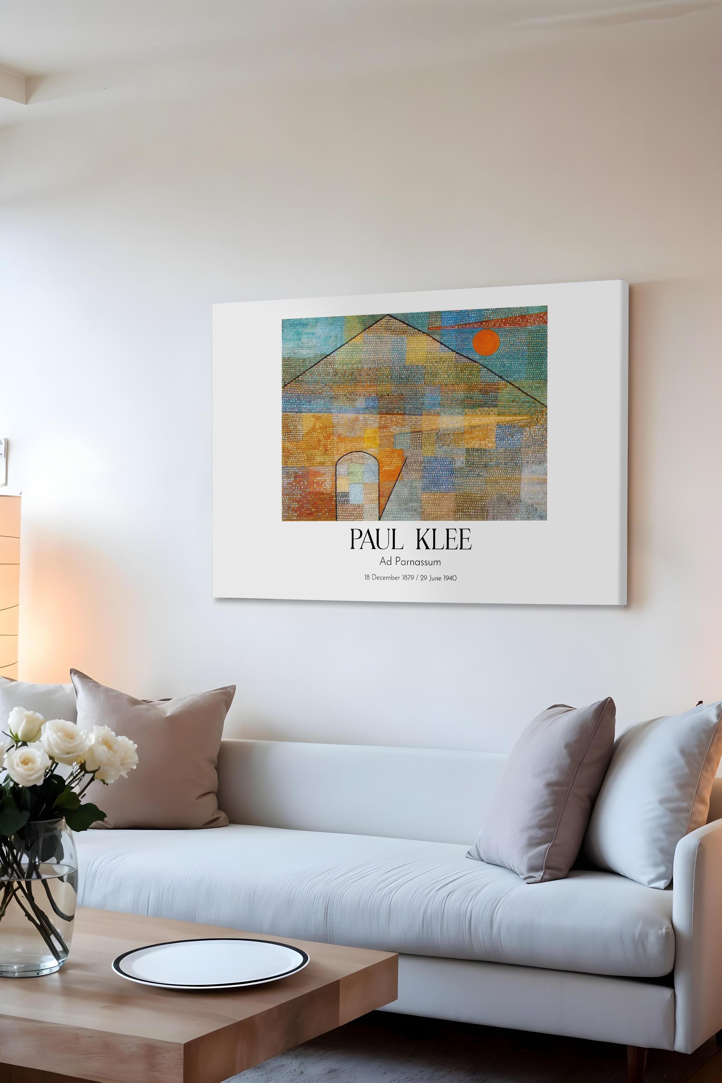 Paul Klee - Ad Parnassum, Kanvas Tablo, Sanat Serisi NO:110132