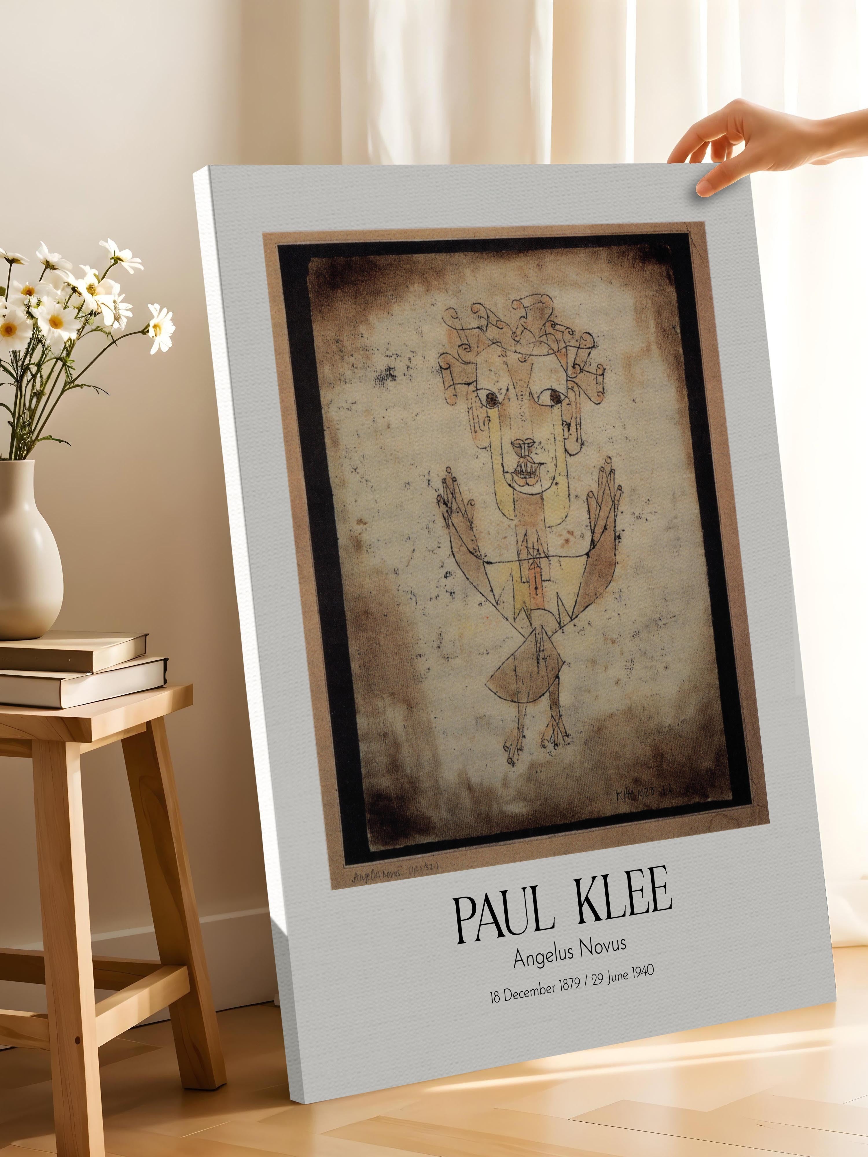 Paul Klee - Angelus Novus, Kanvas Tablo, Sanat Serisi NO:110119