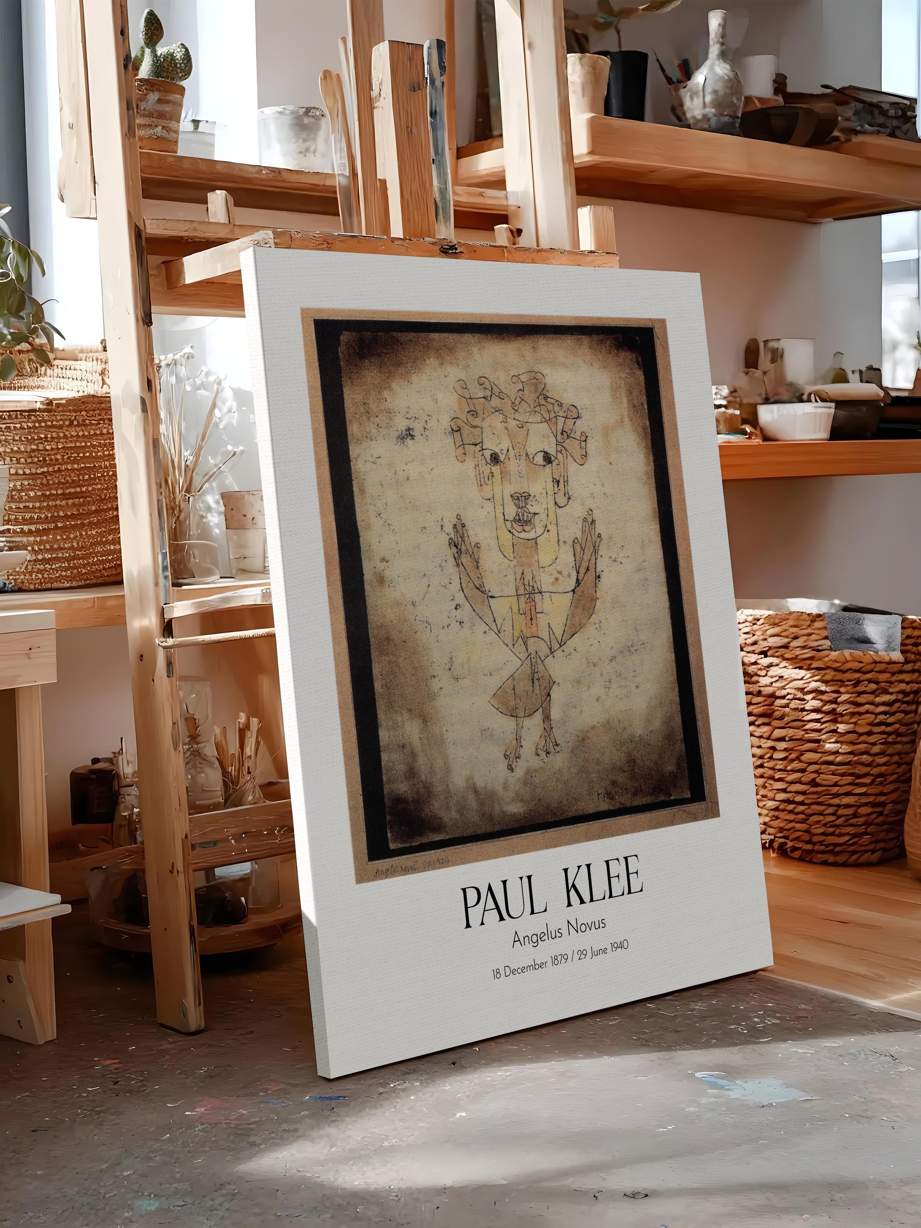 Paul Klee - Angelus Novus, Kanvas Tablo, Sanat Serisi NO:110119