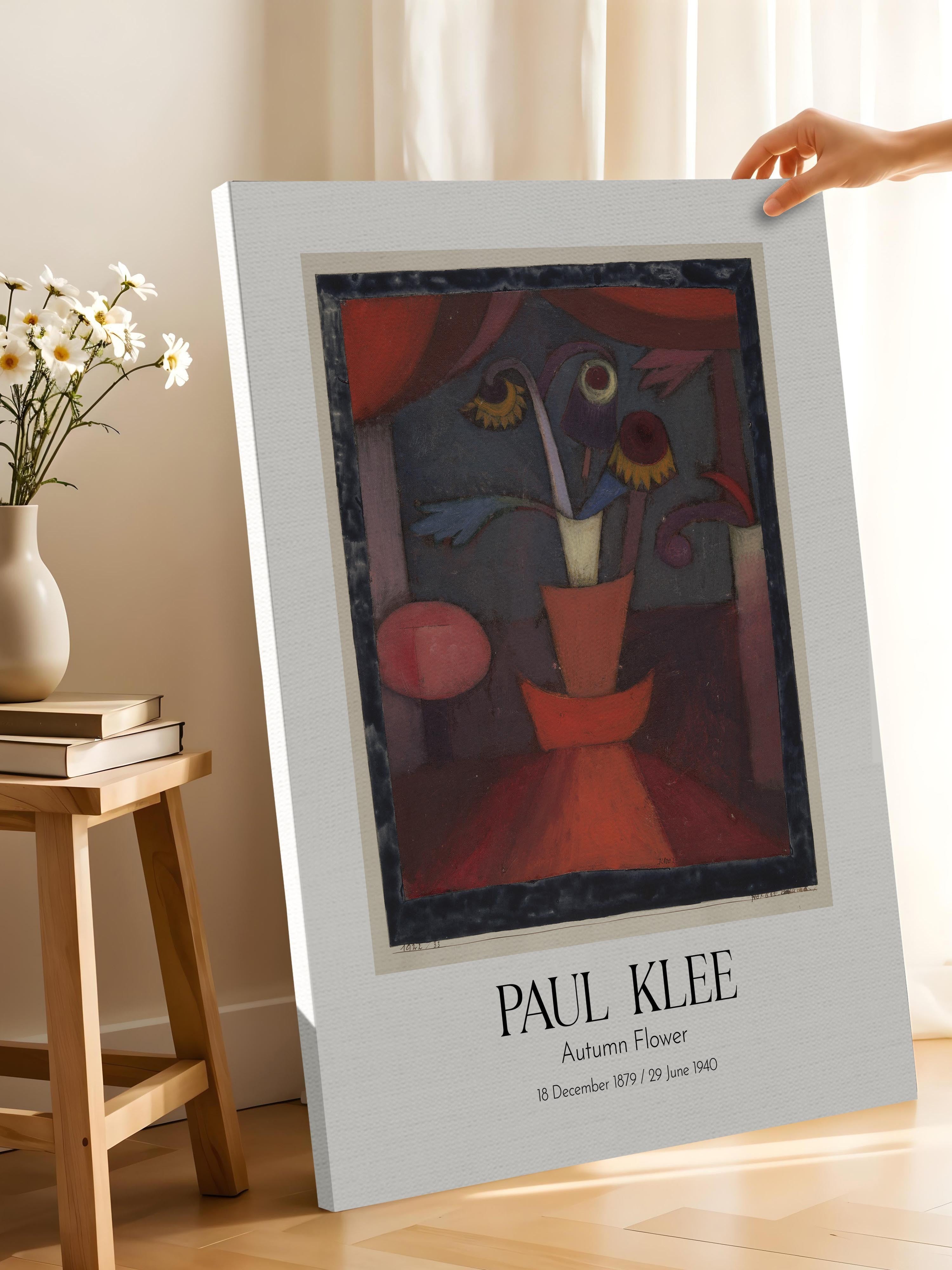 Paul Klee - Autumn Flower, Kanvas Tablo, Sanat Serisi NO:110108