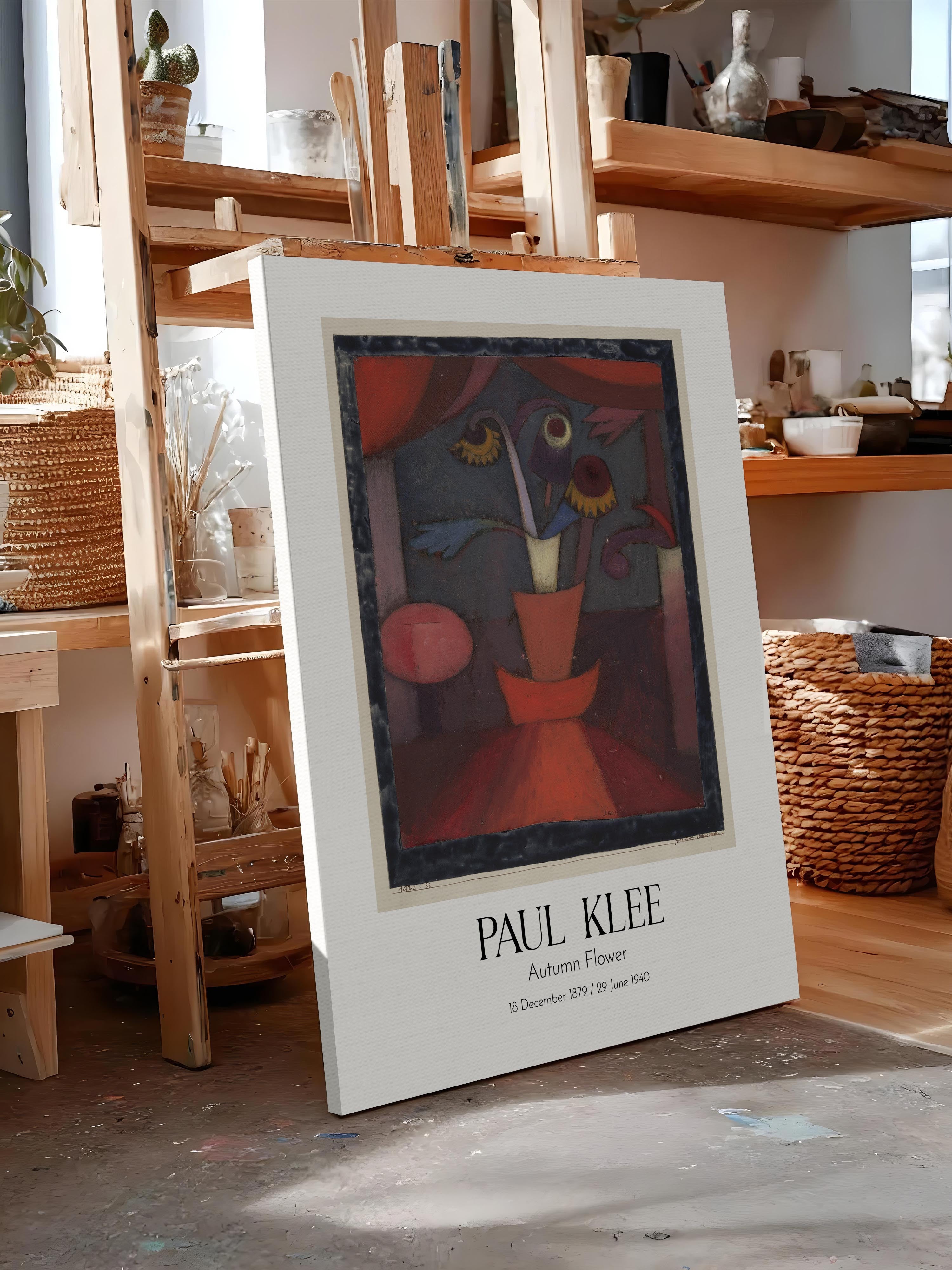 Paul Klee - Autumn Flower, Kanvas Tablo, Sanat Serisi NO:110108