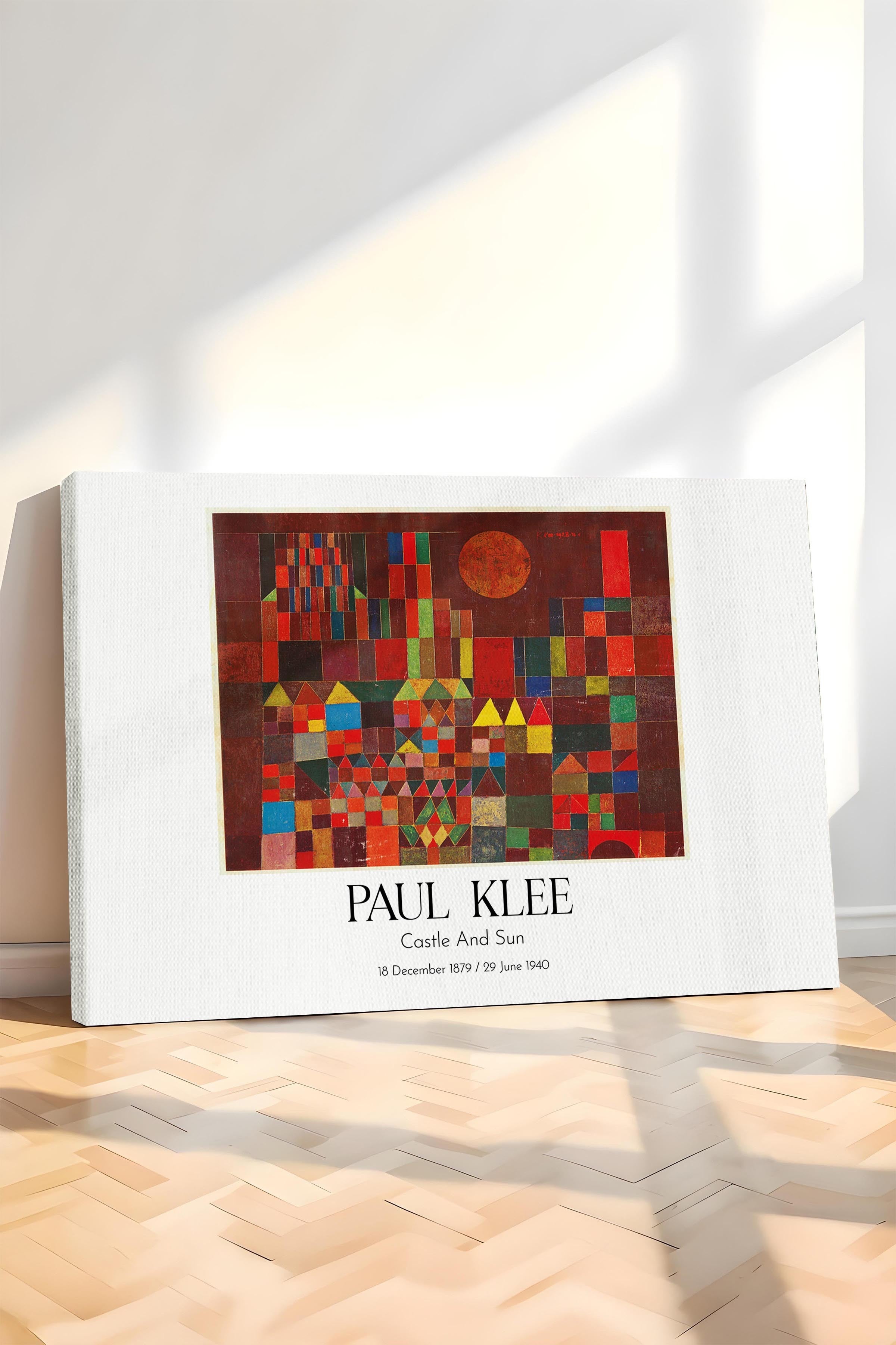 Paul Klee - Castle And Sun, Kanvas Tablo, Sanat Serisi NO:110133