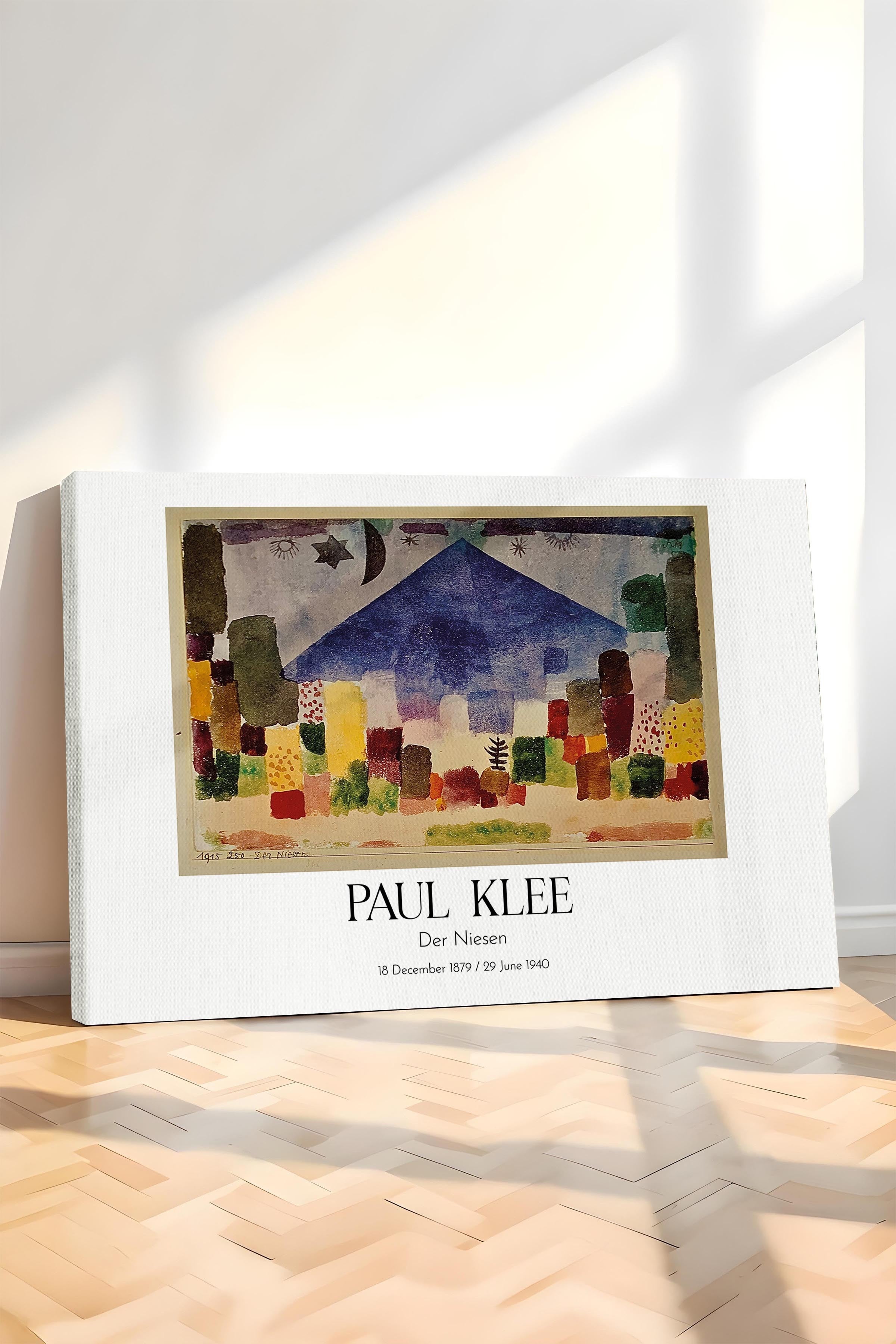 Paul Klee - Der Niesen, Kanvas Tablo, Sanat Serisi NO:110126