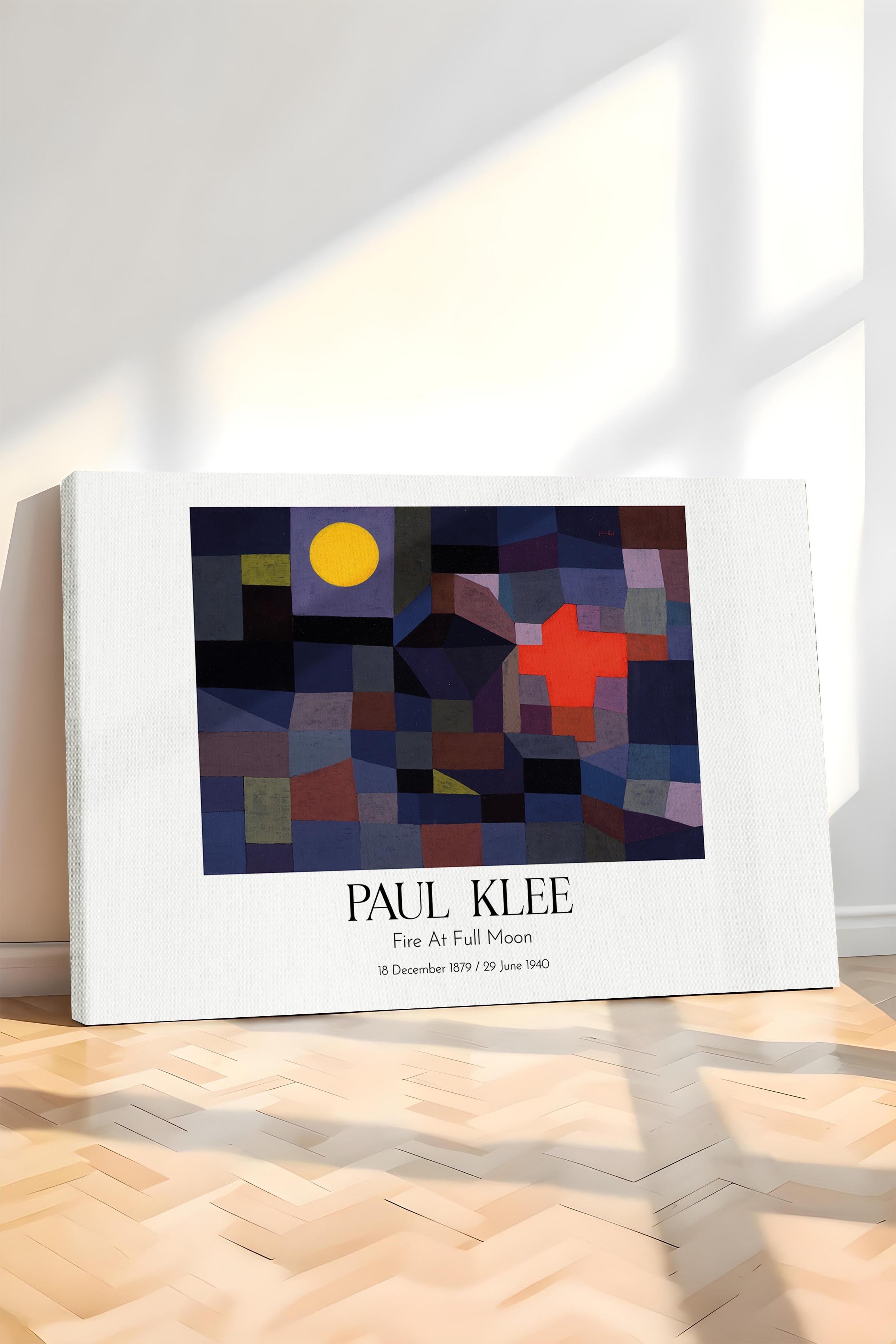 Paul Klee - Fire At Full Moon, Kanvas Tablo, Sanat Serisi NO:110123
