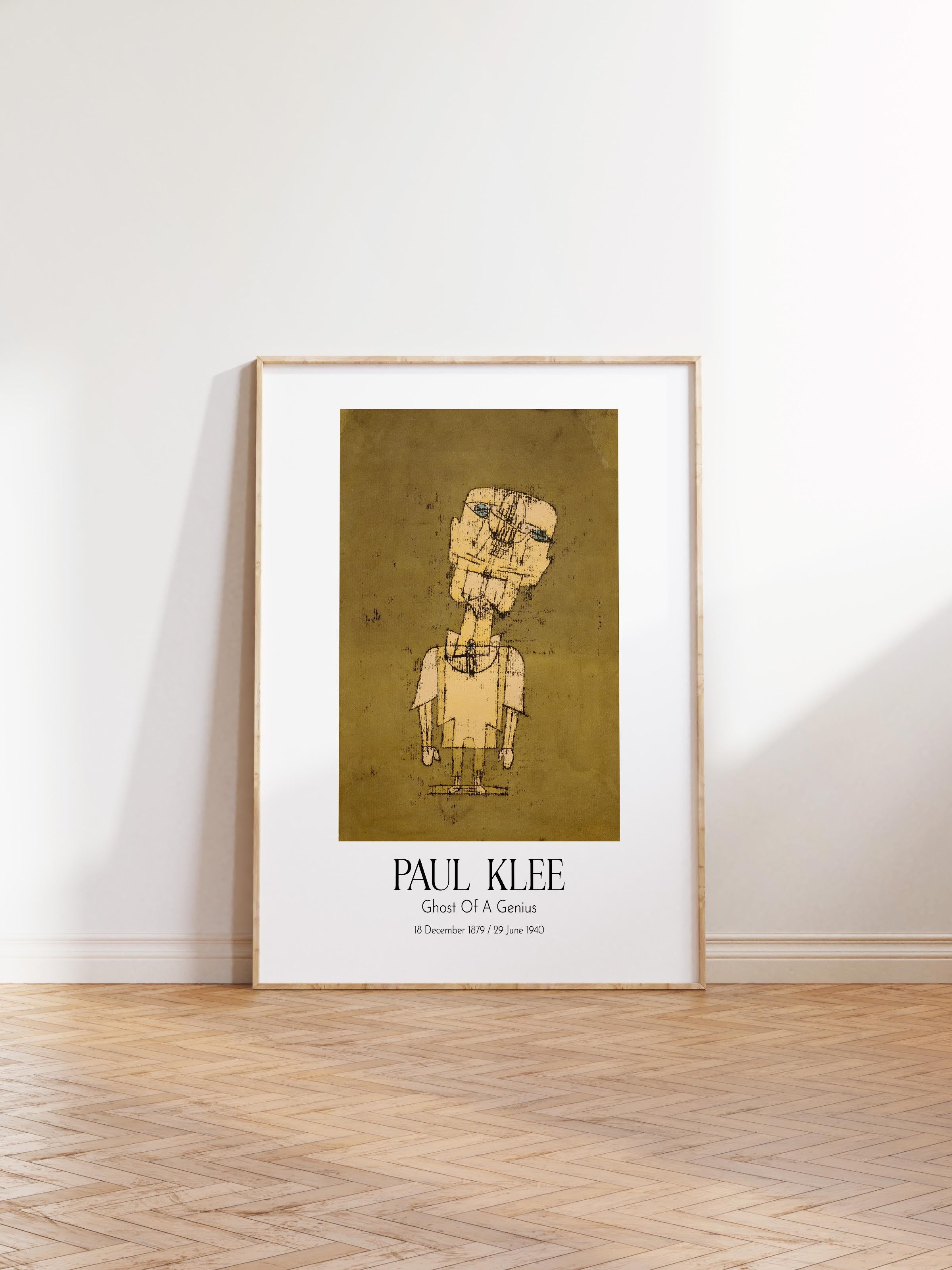 Paul Klee - Ghost Of A Genius, Ahşap Çerçeveli Tablo, Sanat Serisi NO:110113