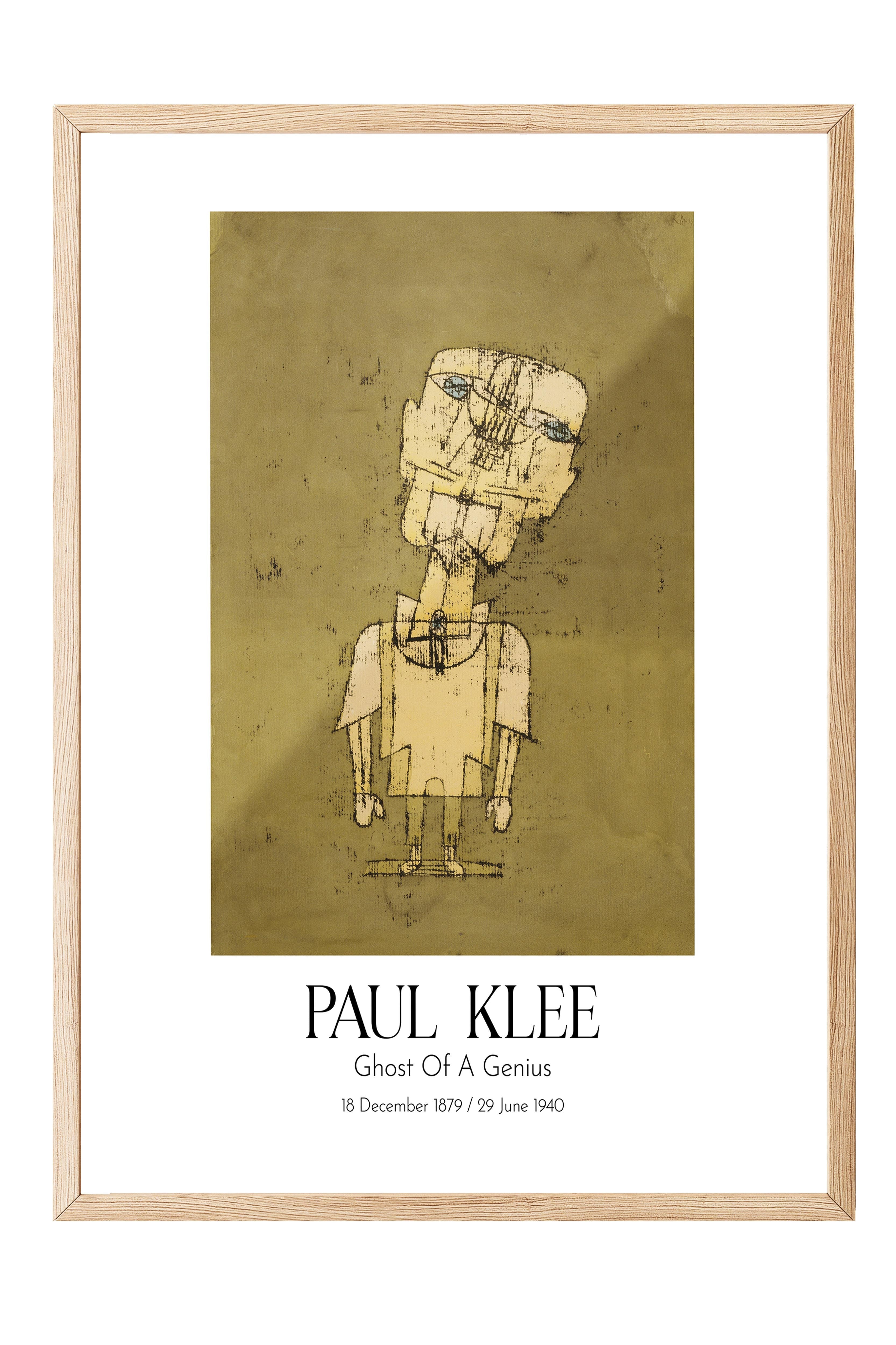 Paul Klee - Ghost Of A Genius, Ahşap Çerçeveli Tablo, Sanat Serisi NO:110113