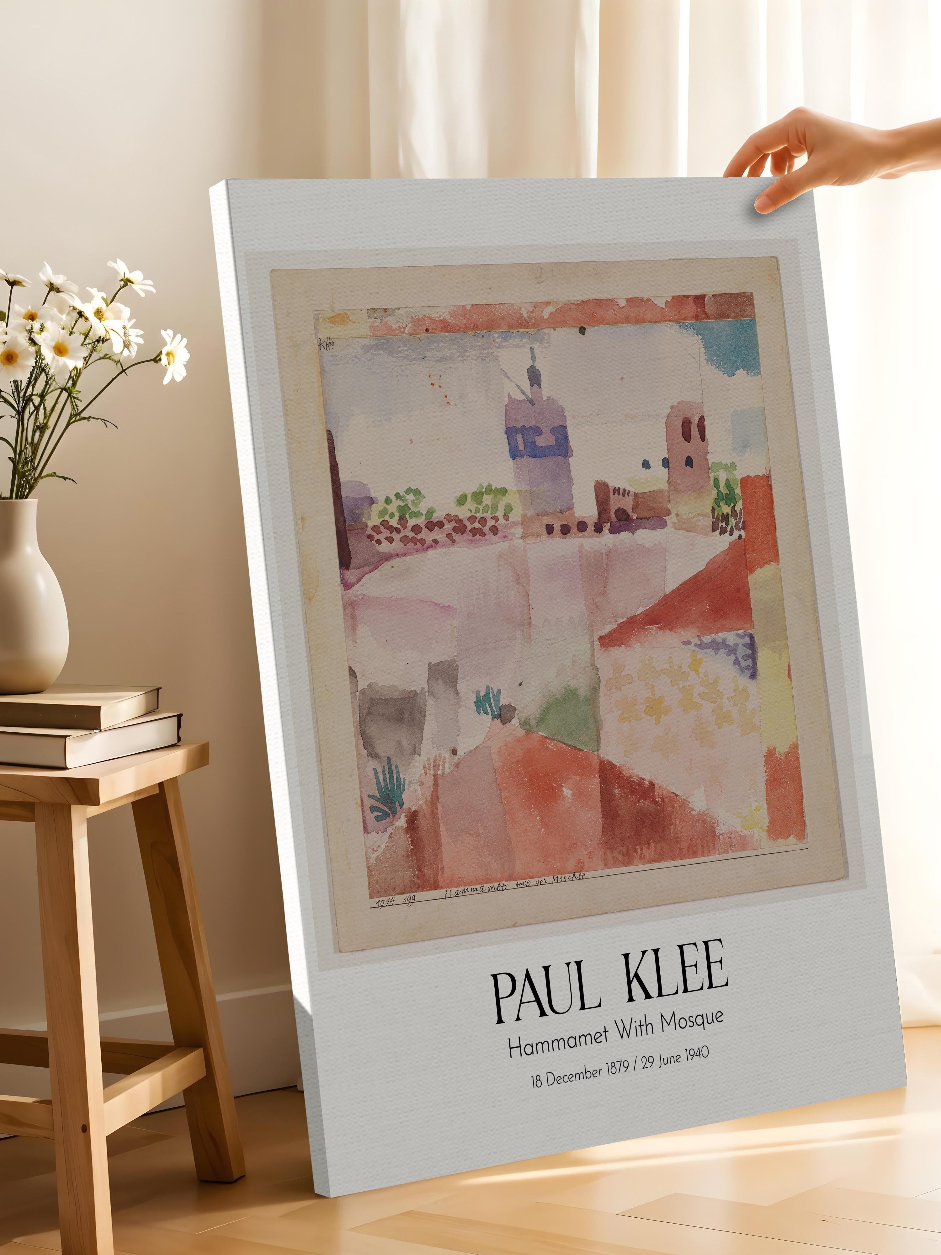 Paul Klee - Hammamet With Mosque, Kanvas Tablo, Sanat Serisi NO:110114
