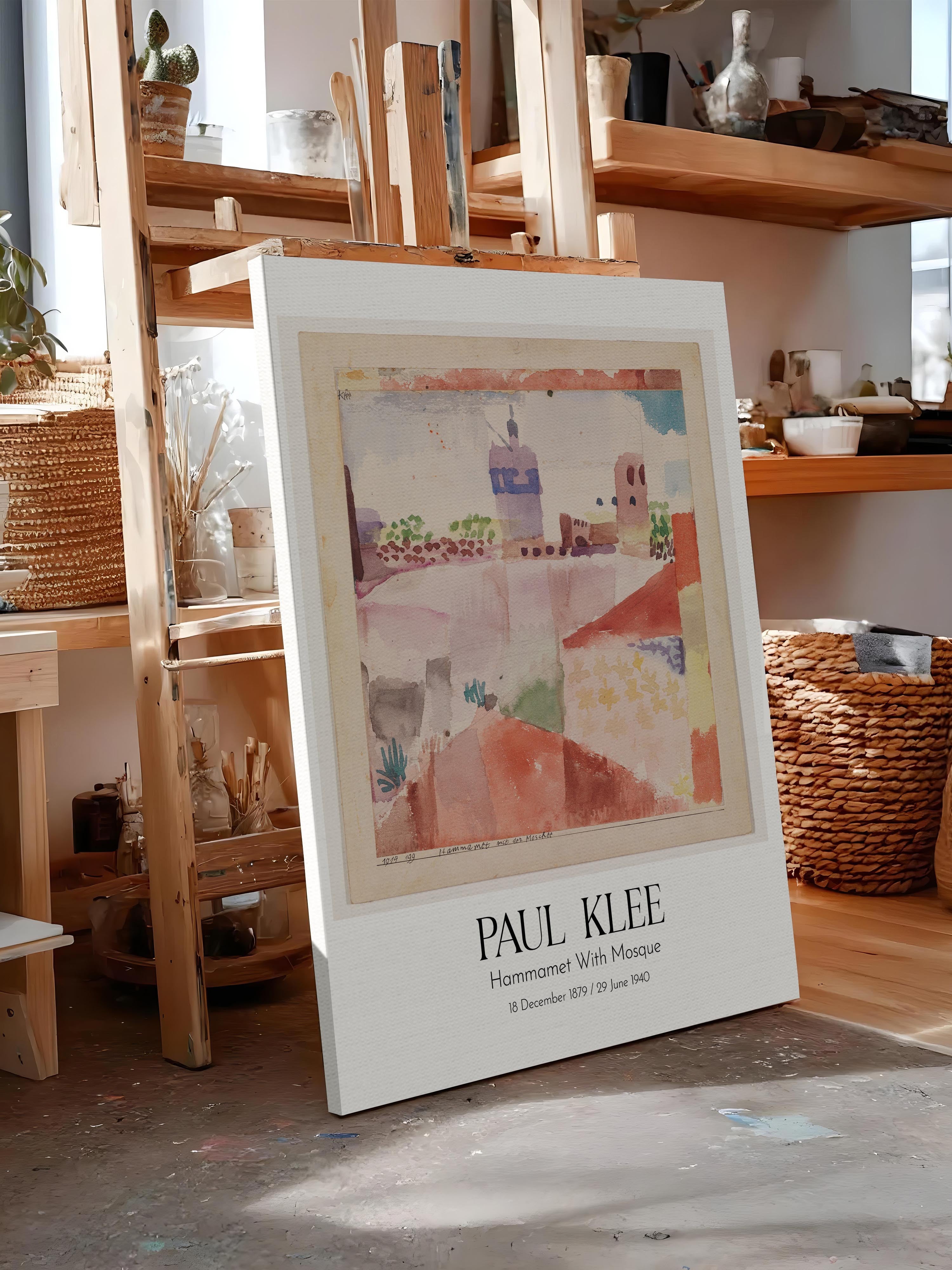 Paul Klee - Hammamet With Mosque, Kanvas Tablo, Sanat Serisi NO:110114