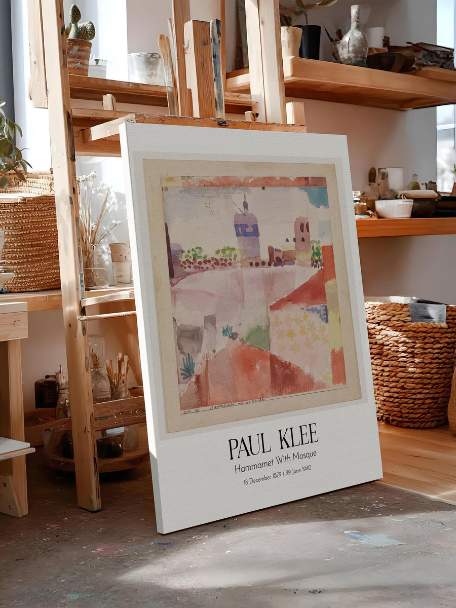Paul Klee - Hammamet With Mosque, Kanvas Tablo, Sanat Serisi NO:110114