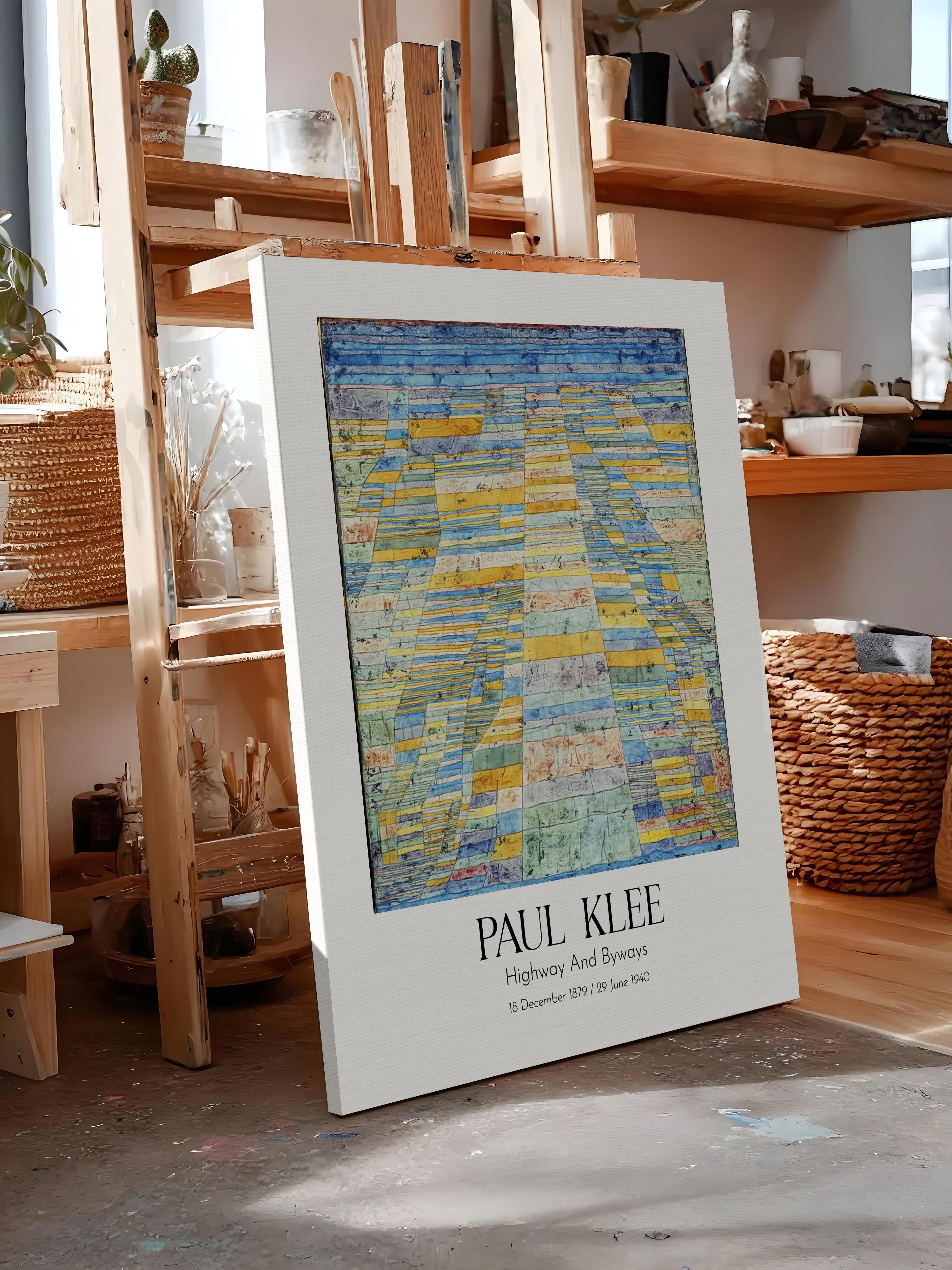 Paul Klee - Highway And Byways, Kanvas Tablo, Sanat Serisi NO:110120