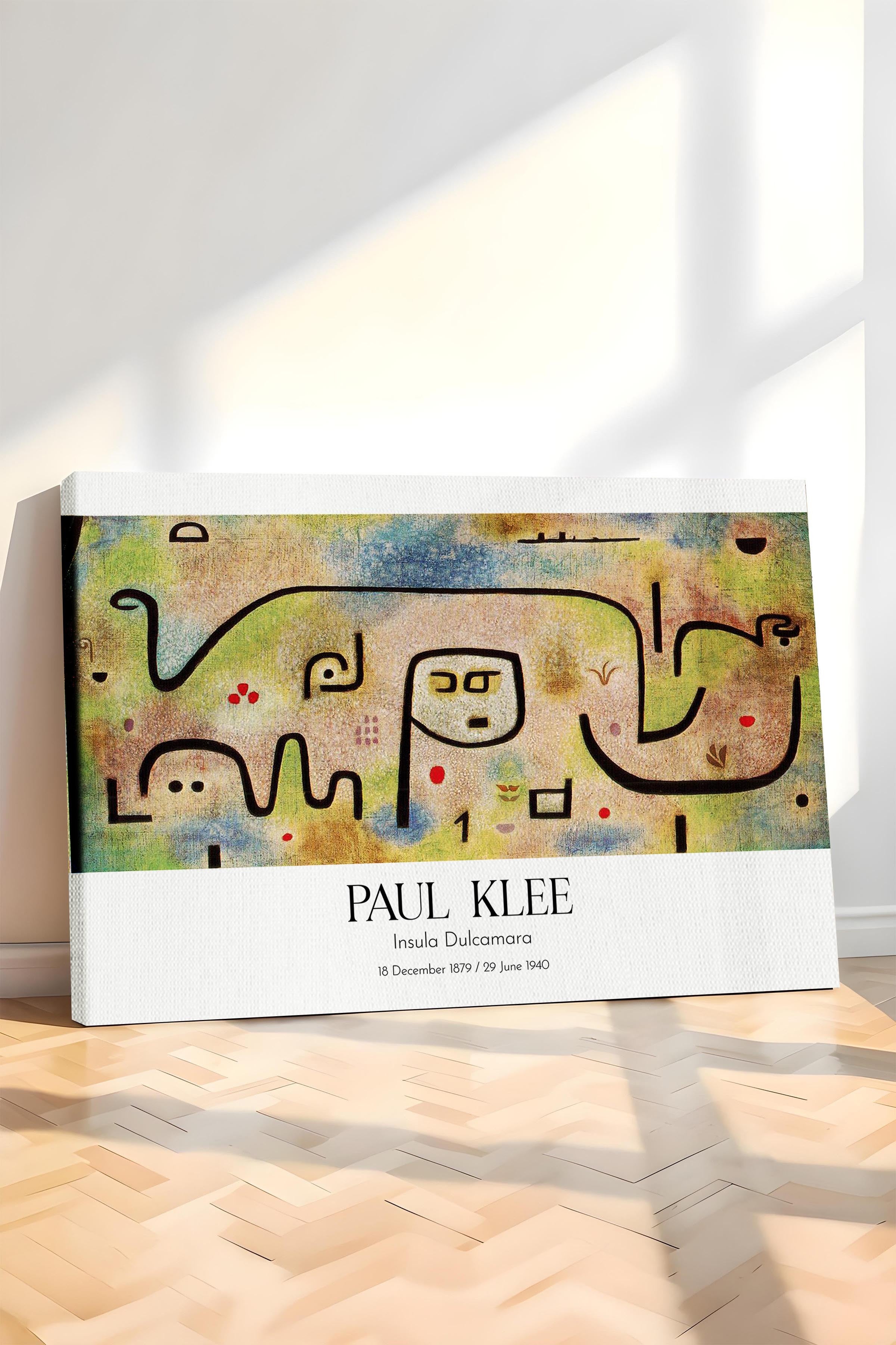Paul Klee - Insula Dulcamara, Kanvas Tablo, Sanat Serisi NO:110134