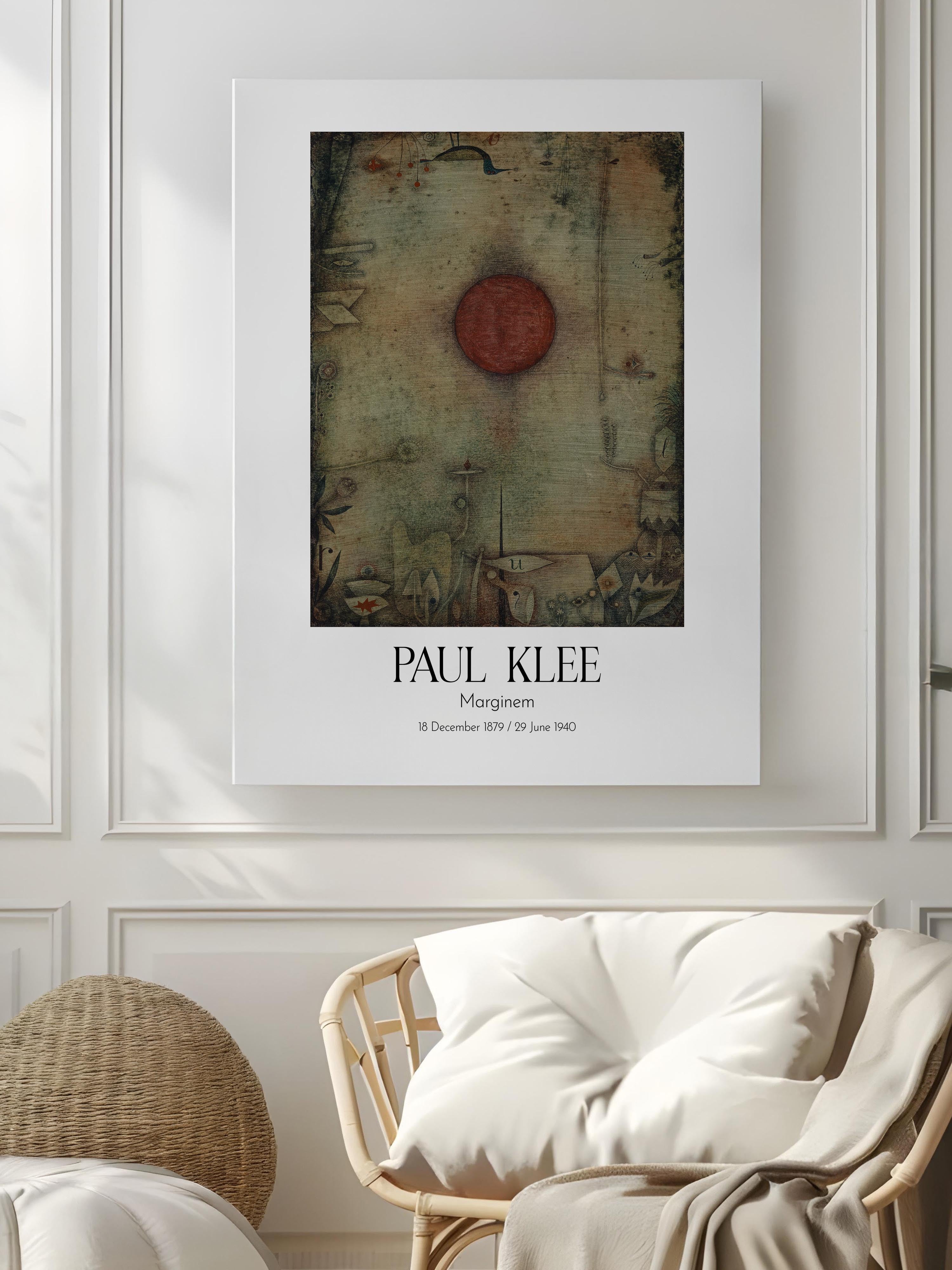 Paul Klee - Marginem, Kanvas Tablo, Sanat Serisi NO:110121