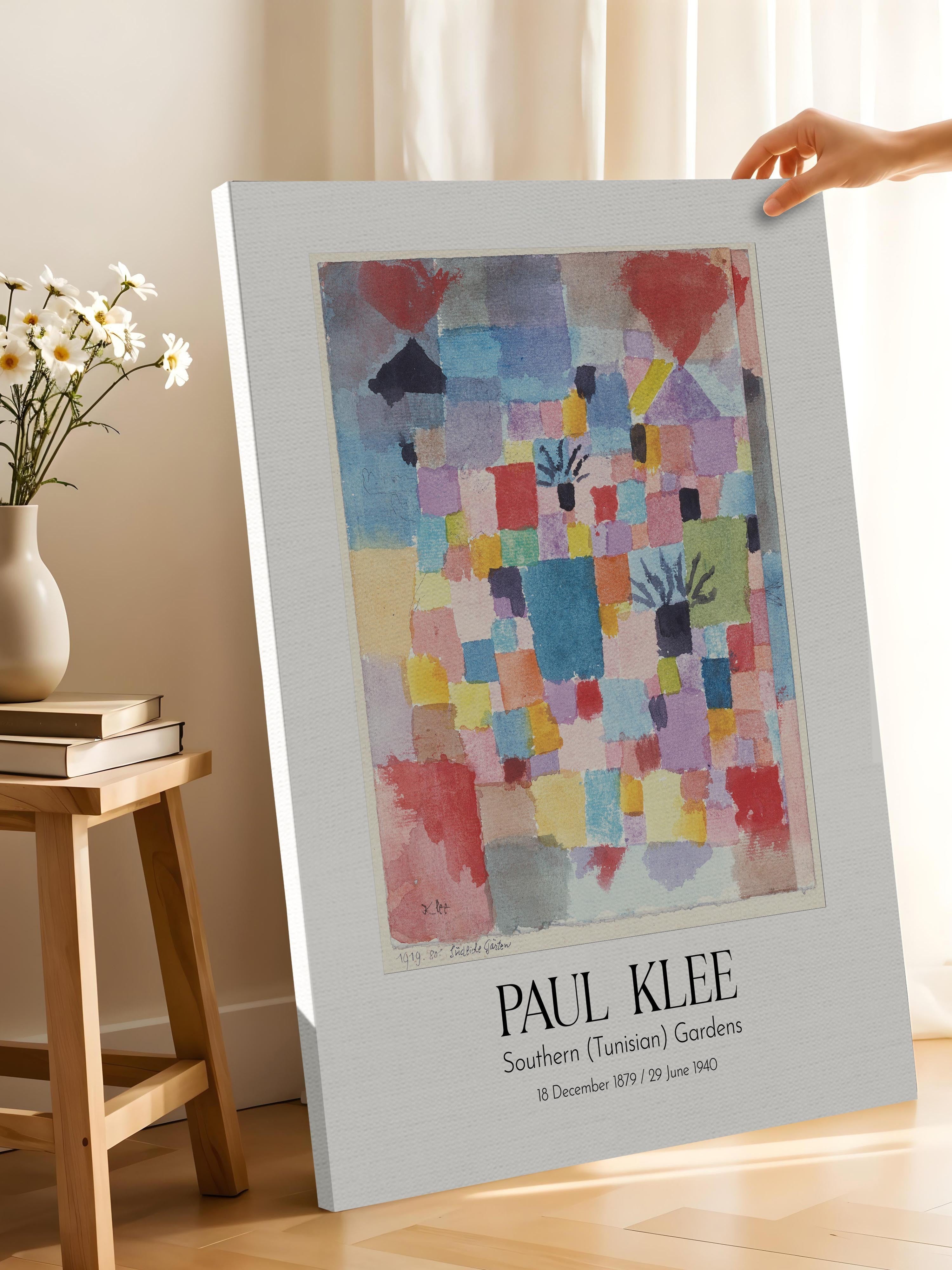 Paul Klee - Southern (Tunisian) Gardens, Kanvas Tablo, Sanat Serisi NO:110117