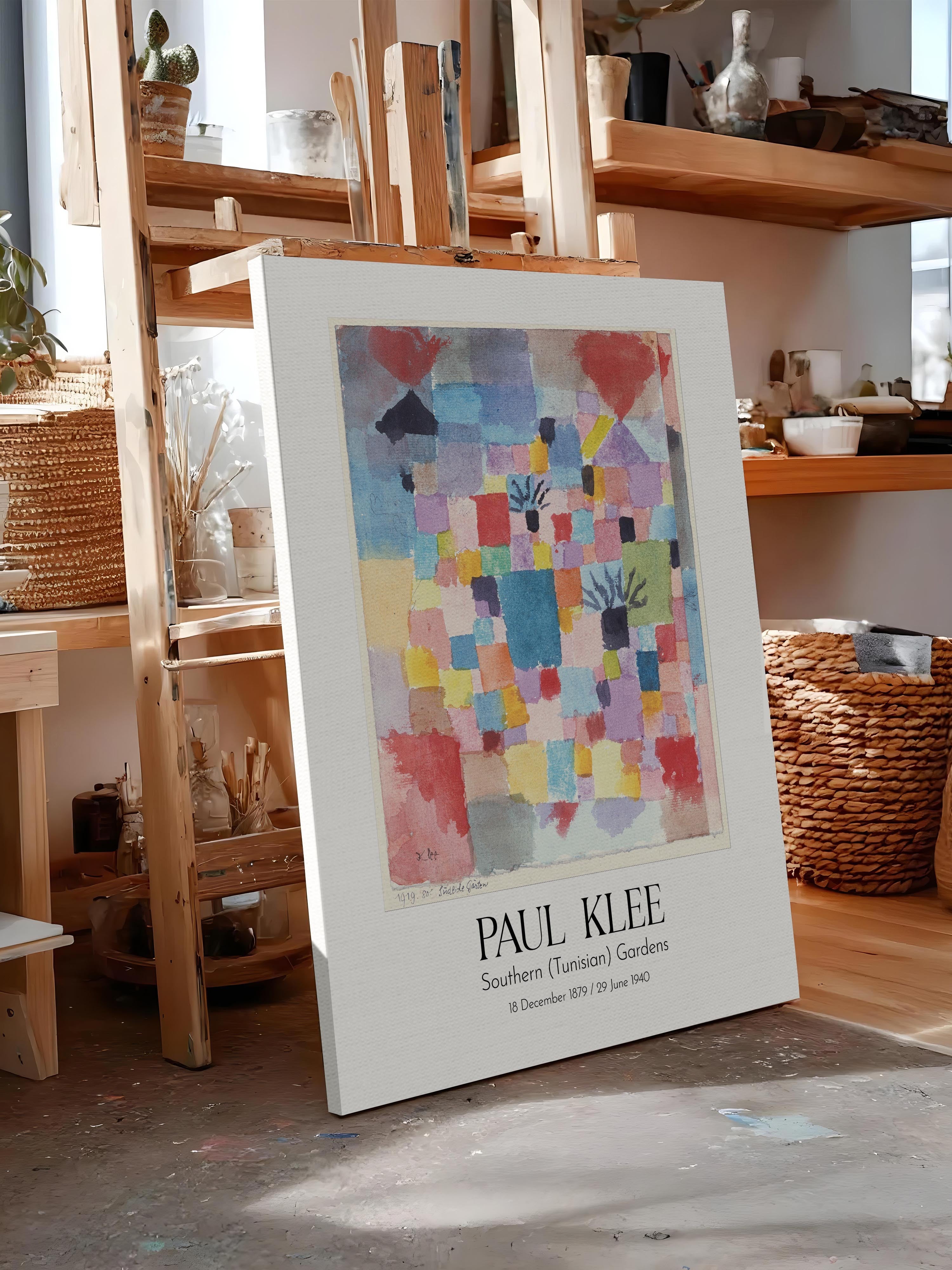 Paul Klee - Southern (Tunisian) Gardens, Kanvas Tablo, Sanat Serisi NO:110117