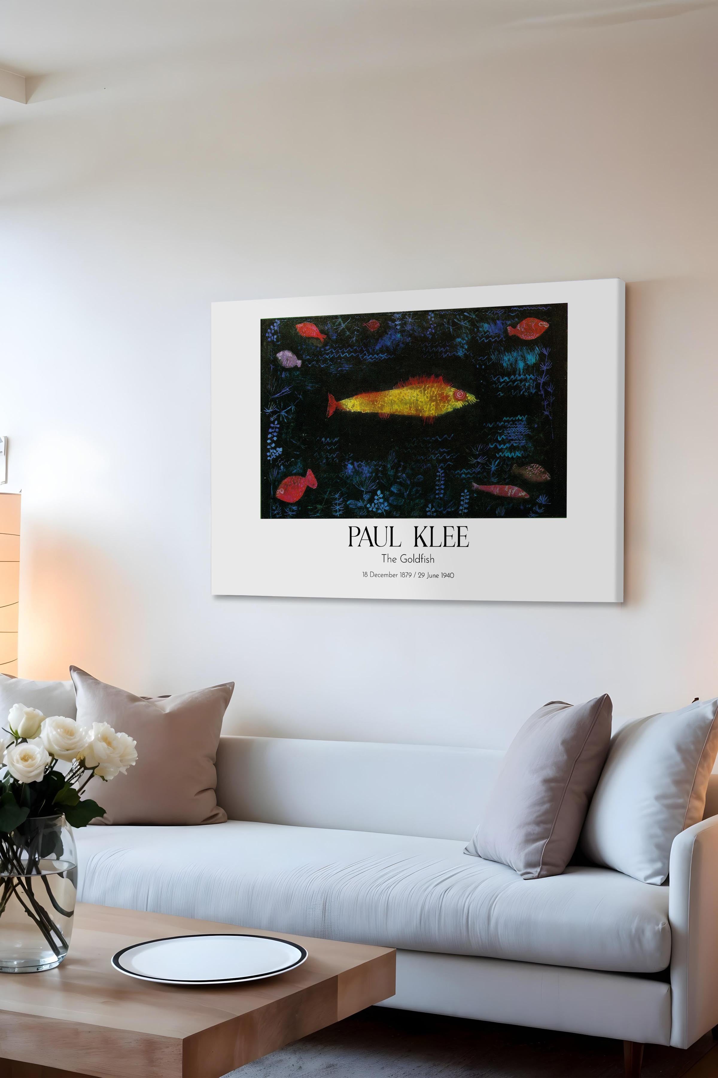 Paul Klee - The Goldfish, Kanvas Tablo, Sanat Serisi NO:110131