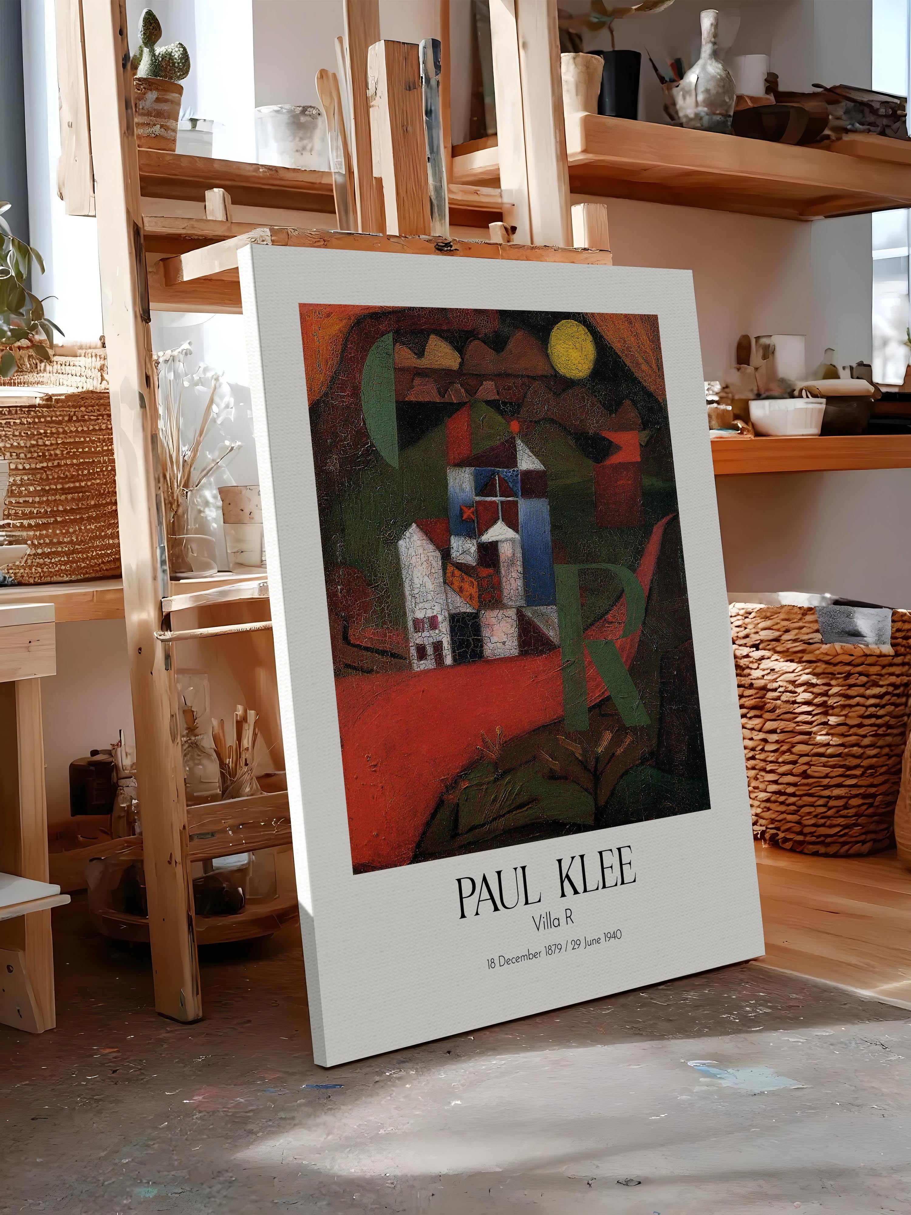 Paul Klee - Villa R, Kanvas Tablo, Sanat Serisi NO:110118