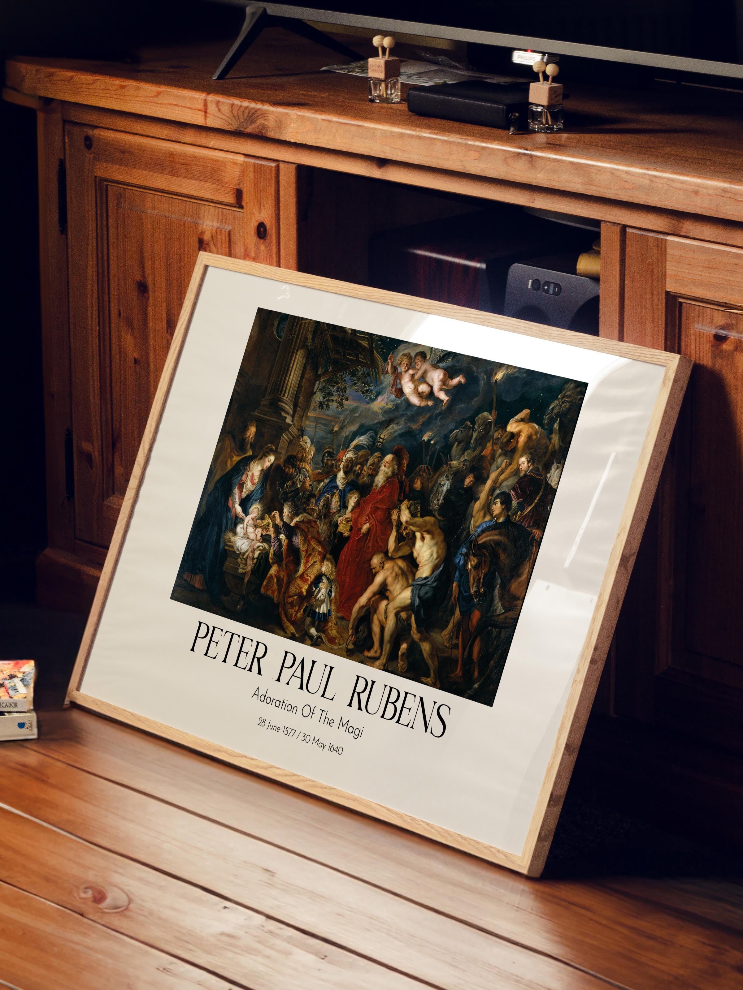 Peter Paul Rubens - Adoration Of The Magi, Ahşap Çerçeveli Tablo, Sanat Serisi NO:112342