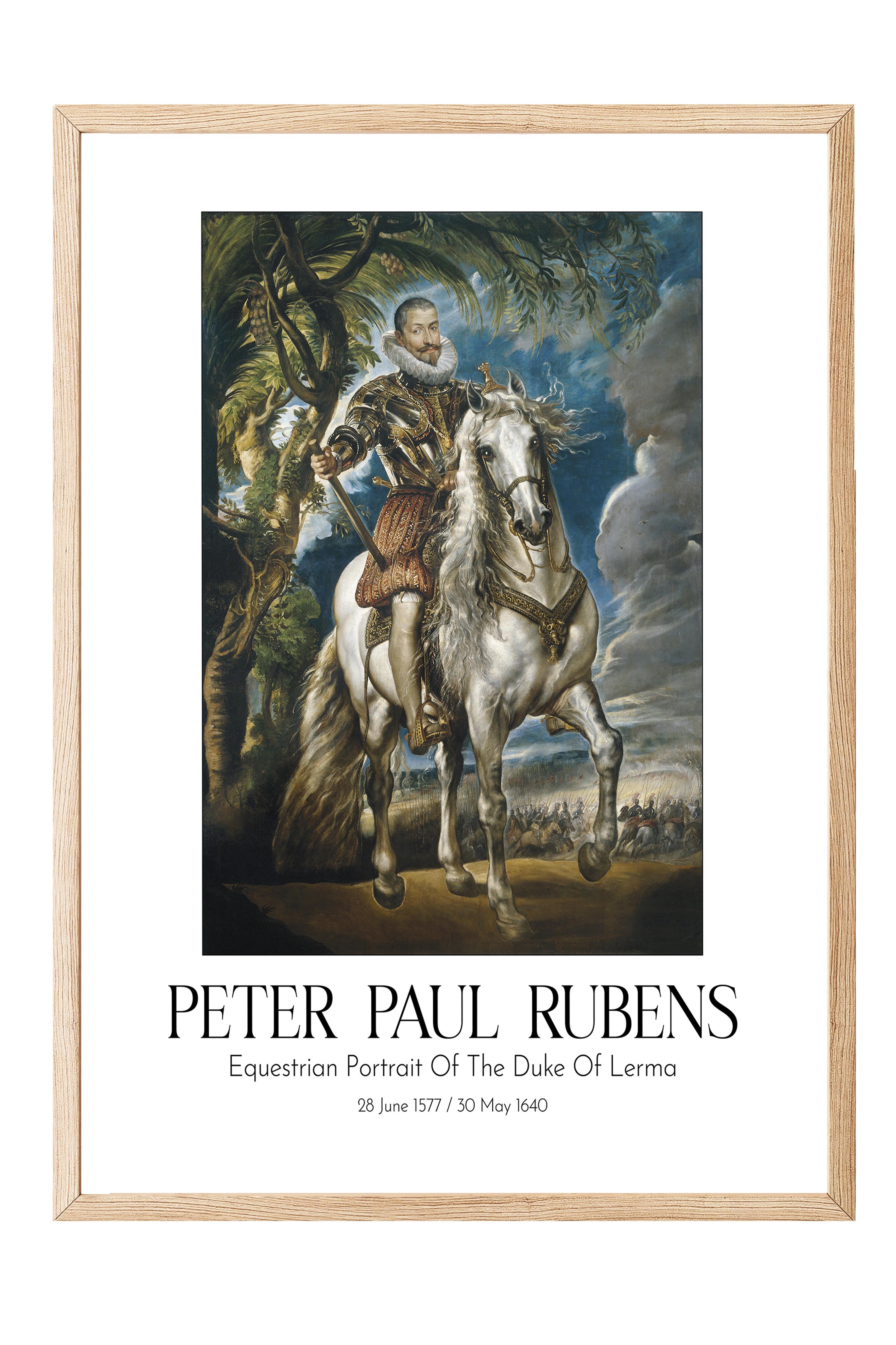 Peter Paul Rubens, Ahşap Çerçeveli Tablo, Sanat Serisi NO:112319