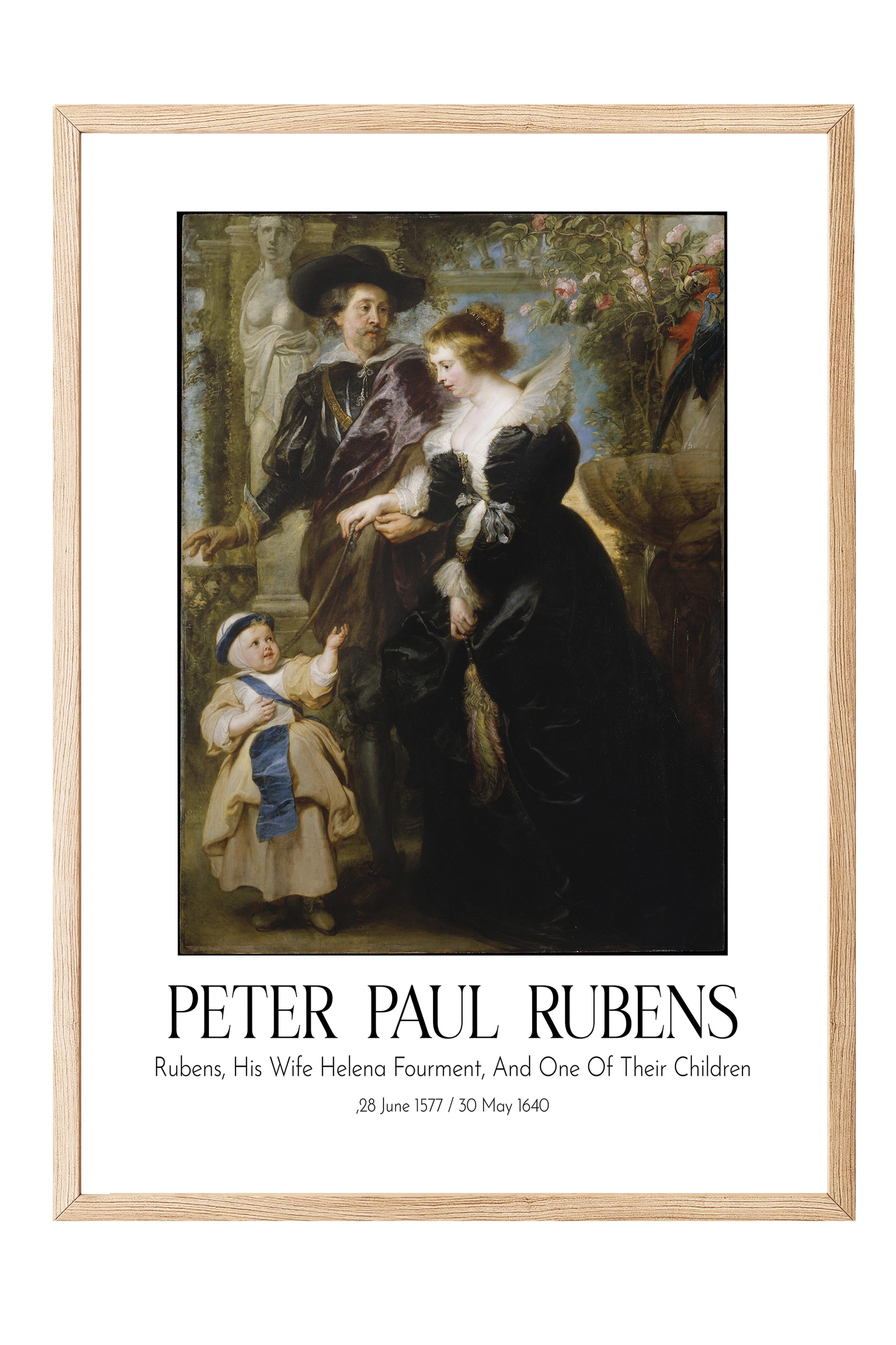 Peter Paul Rubens, Ahşap Çerçeveli Tablo, Sanat Serisi NO:112328