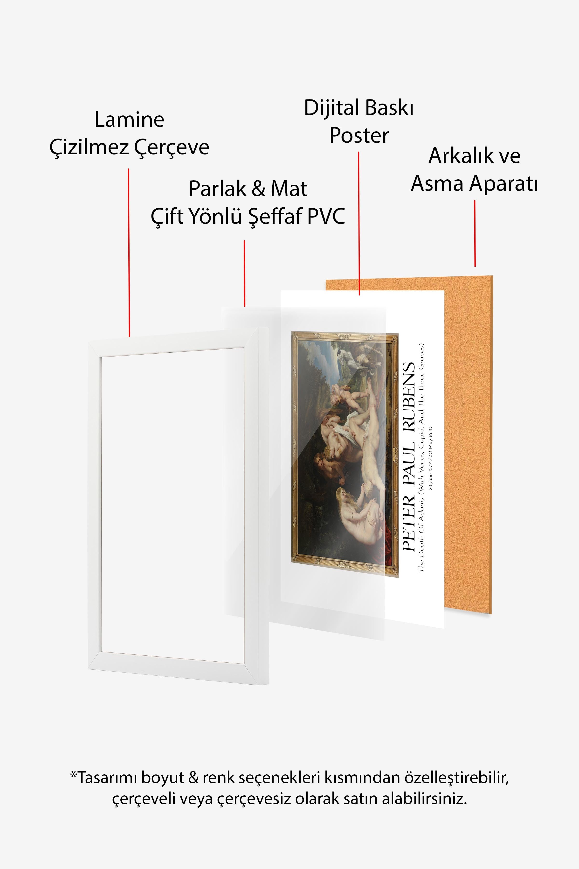 Peter Paul Rubens, Beyaz Çerçeveli Tablo, Sanat Serisi NO:112347