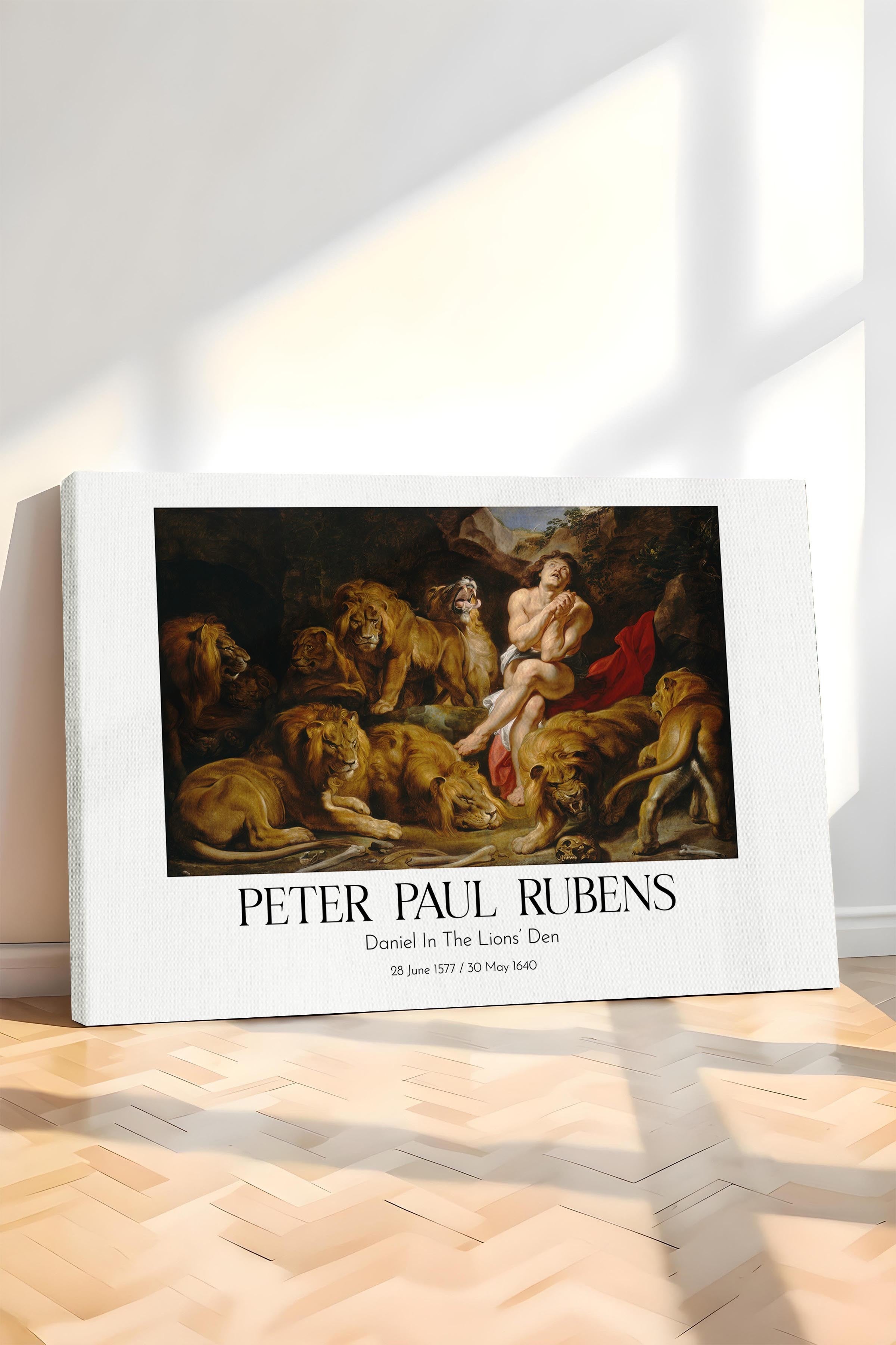 Peter Paul Rubens - Daniel In The Lions' Den, Kanvas Tablo, Sanat Serisi NO:112344