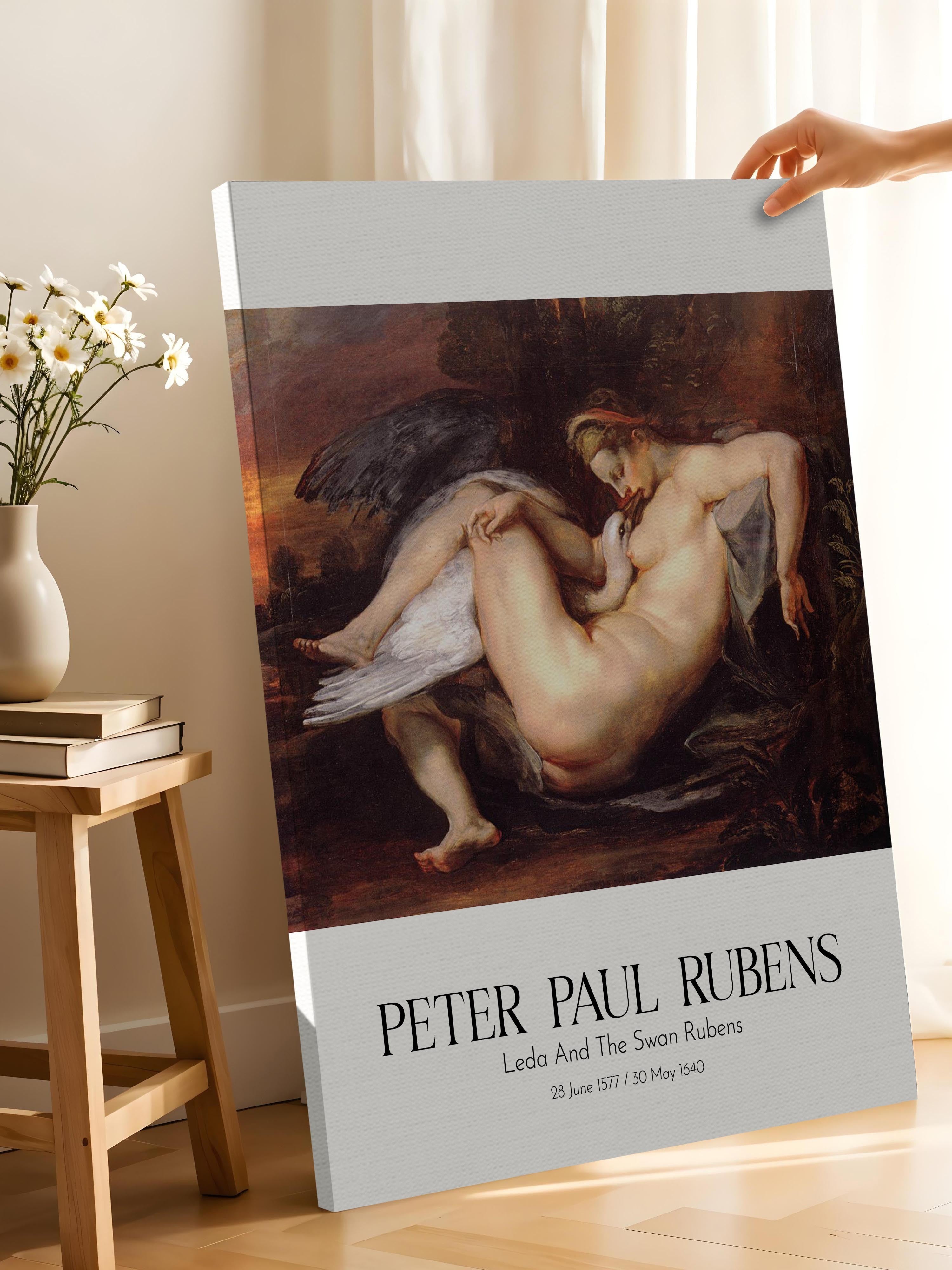 Peter Paul Rubens - Leda And The Swan Rubens, Kanvas Tablo, Sanat Serisi NO:112340