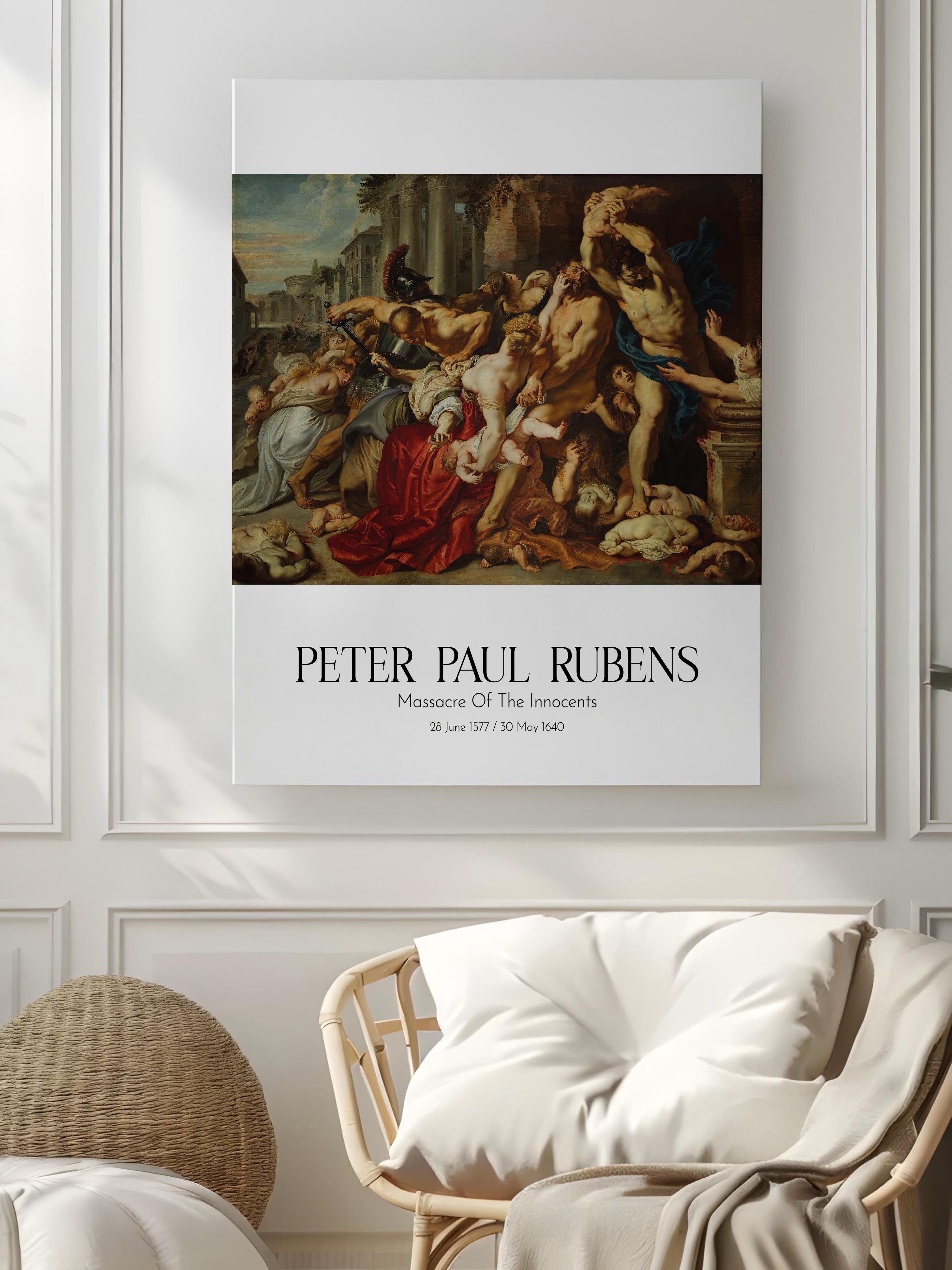 Peter Paul Rubens - Massacre Of The Innocents, Kanvas Tablo, Sanat Serisi NO:112322