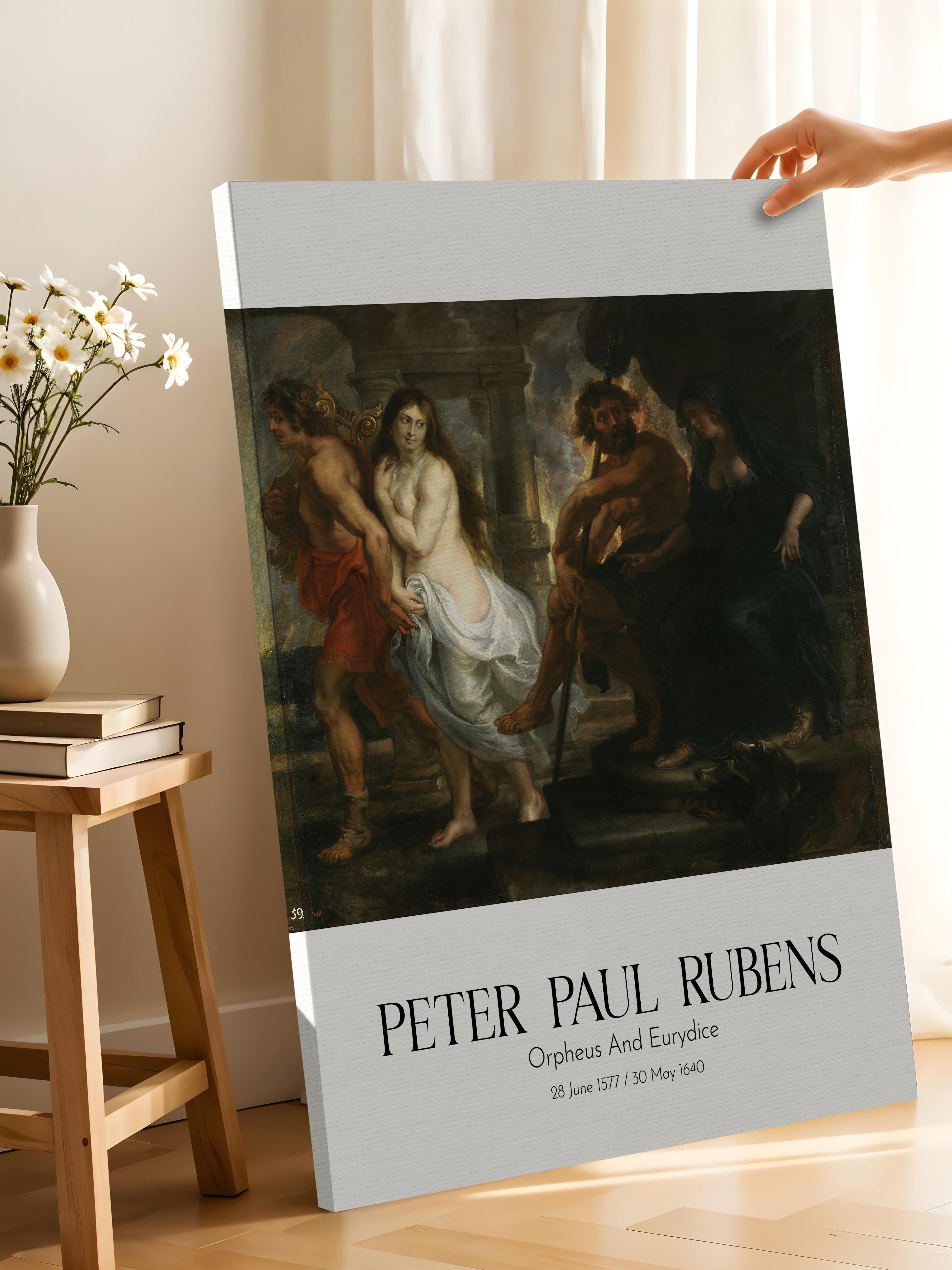 Peter Paul Rubens - Orpheus And Eurydice, Kanvas Tablo, Sanat Serisi NO:112323