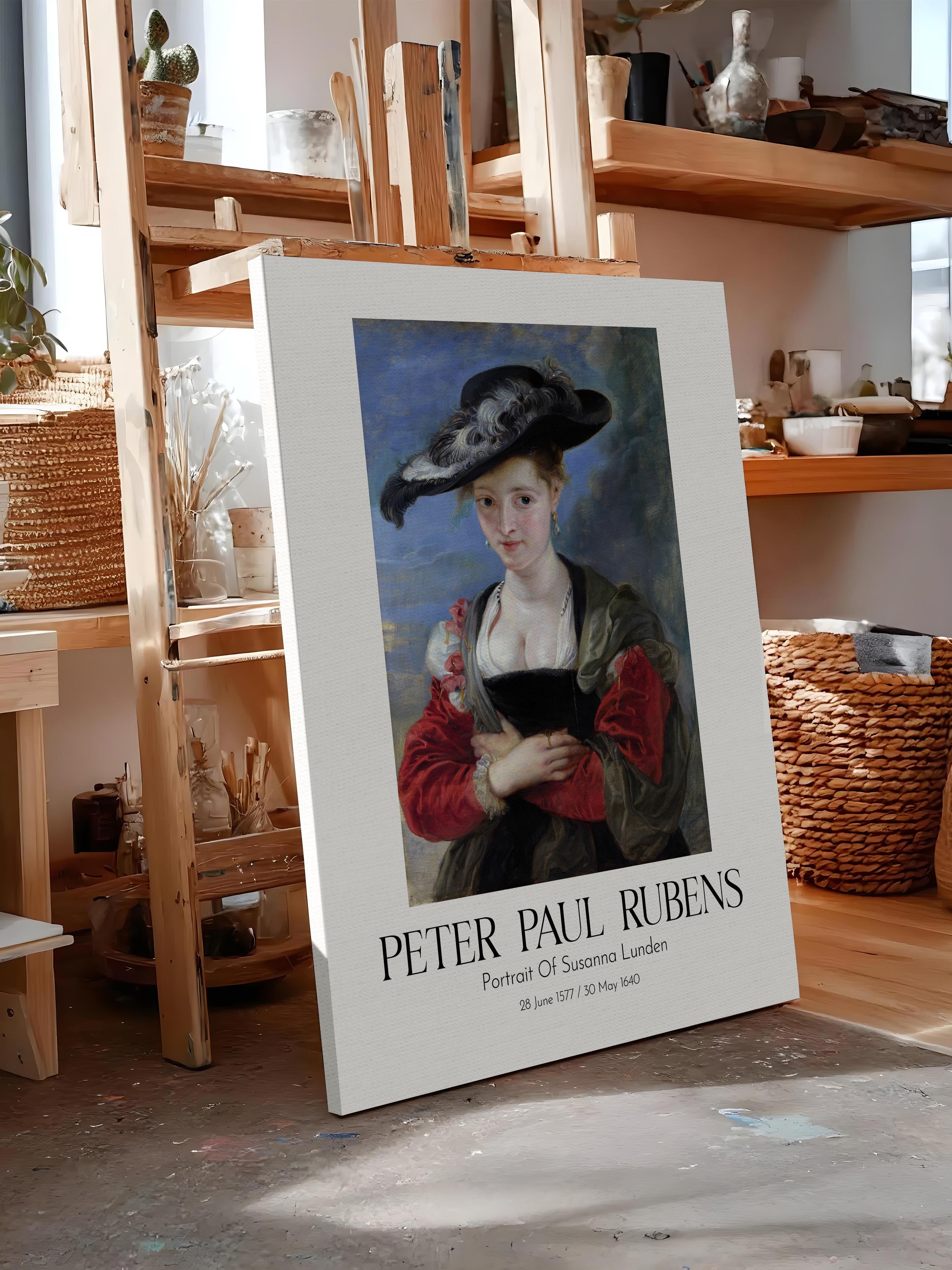 Peter Paul Rubens - Portrait Of Susanna Lunden, Kanvas Tablo, Sanat Serisi NO:112324