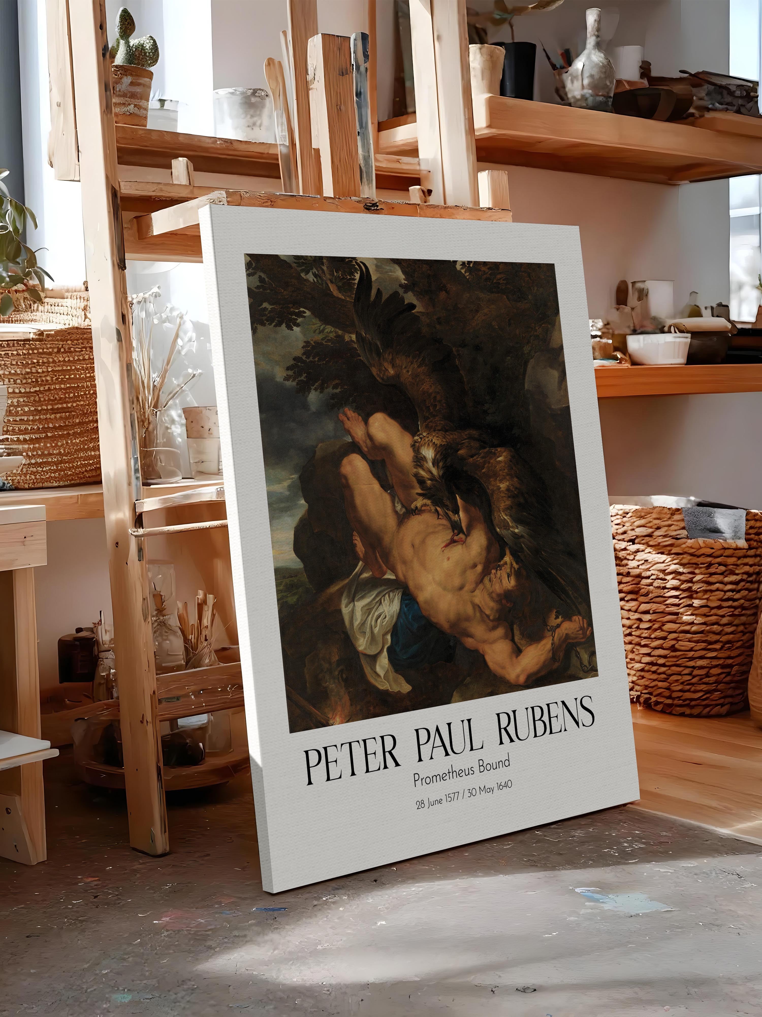 Peter Paul Rubens - Prometheus Bound, Kanvas Tablo, Sanat Serisi NO:112325