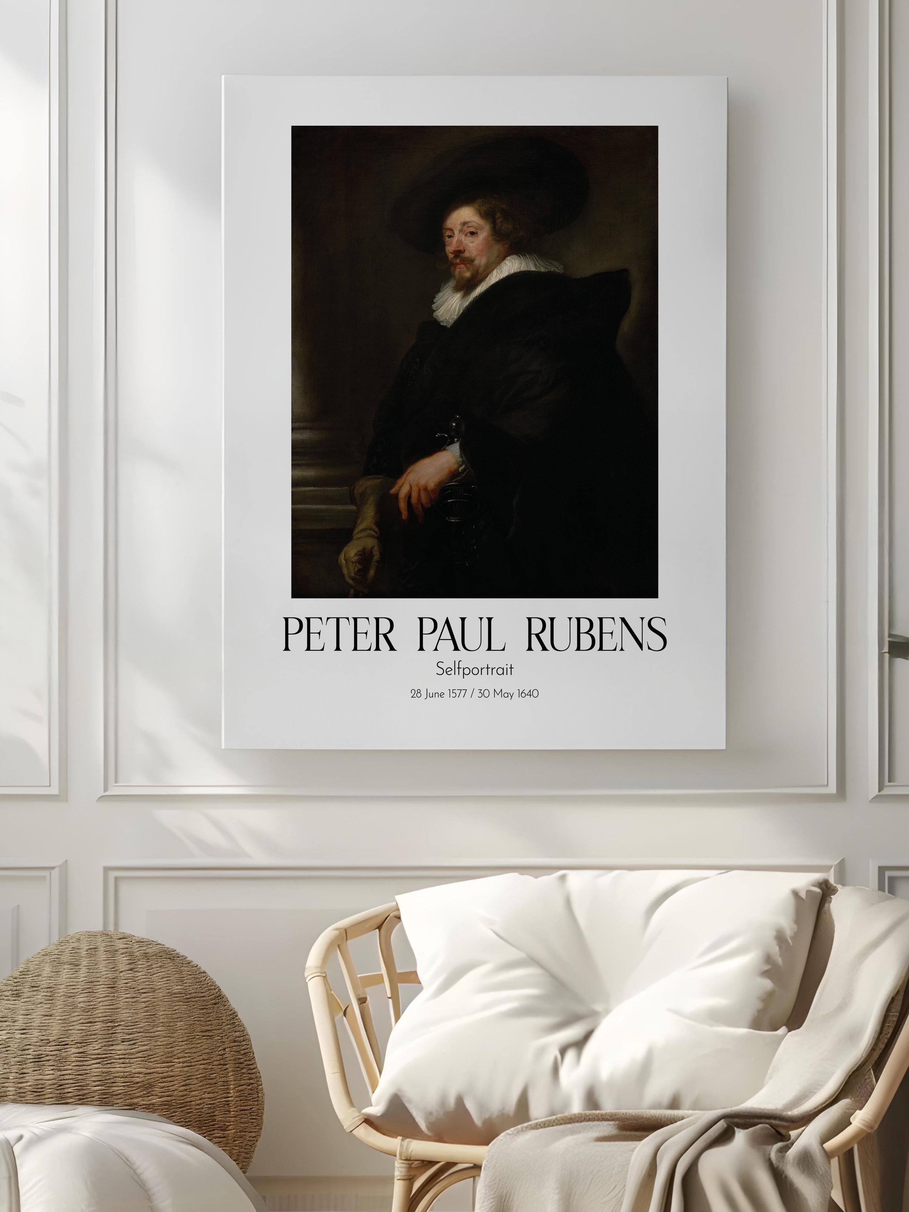 Peter Paul Rubens - Selfportrait, Kanvas Tablo, Sanat Serisi NO:112331