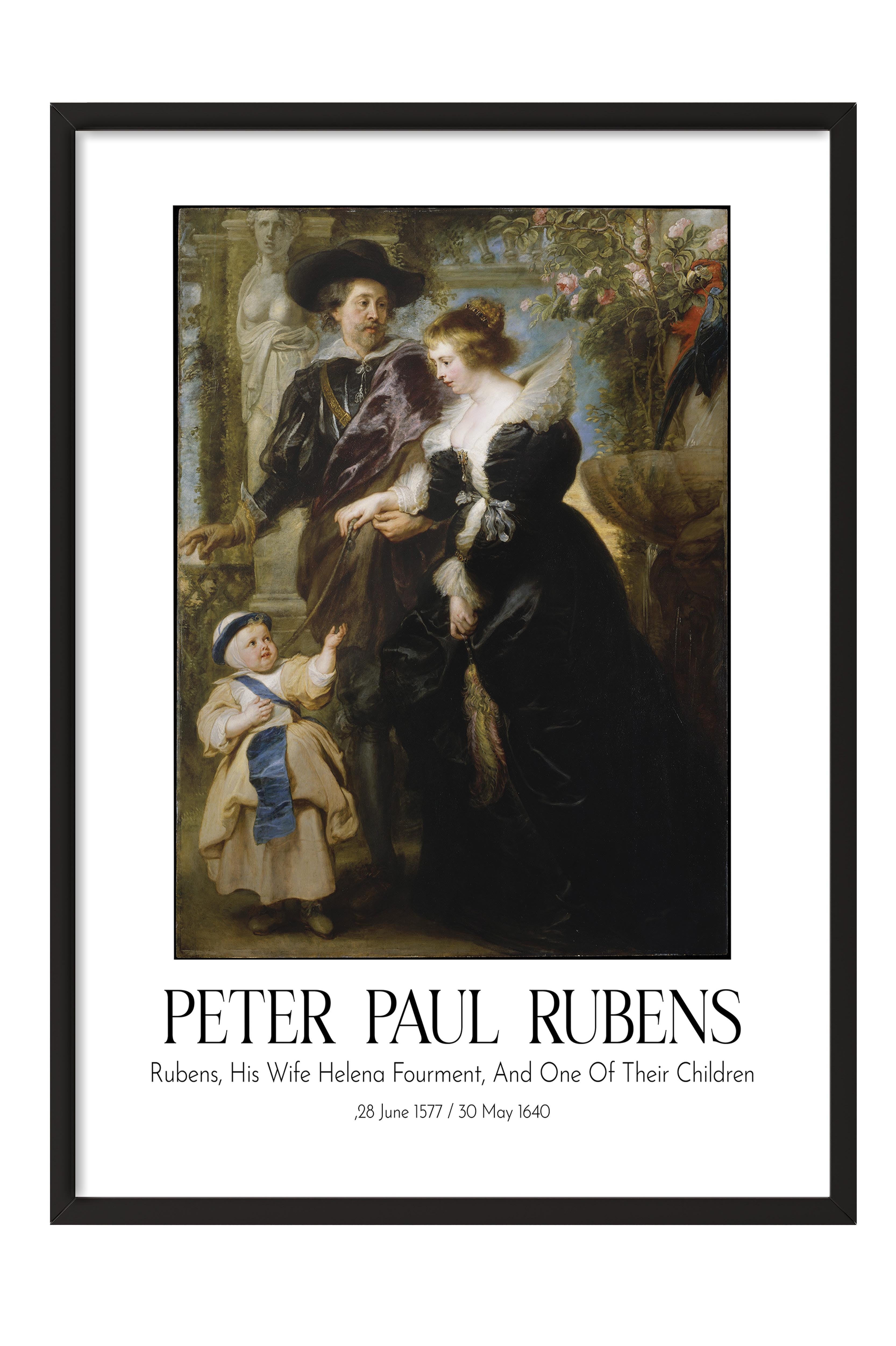 Peter Paul Rubens, Siyah Çerçeveli Tablo, Sanat Serisi NO:112328