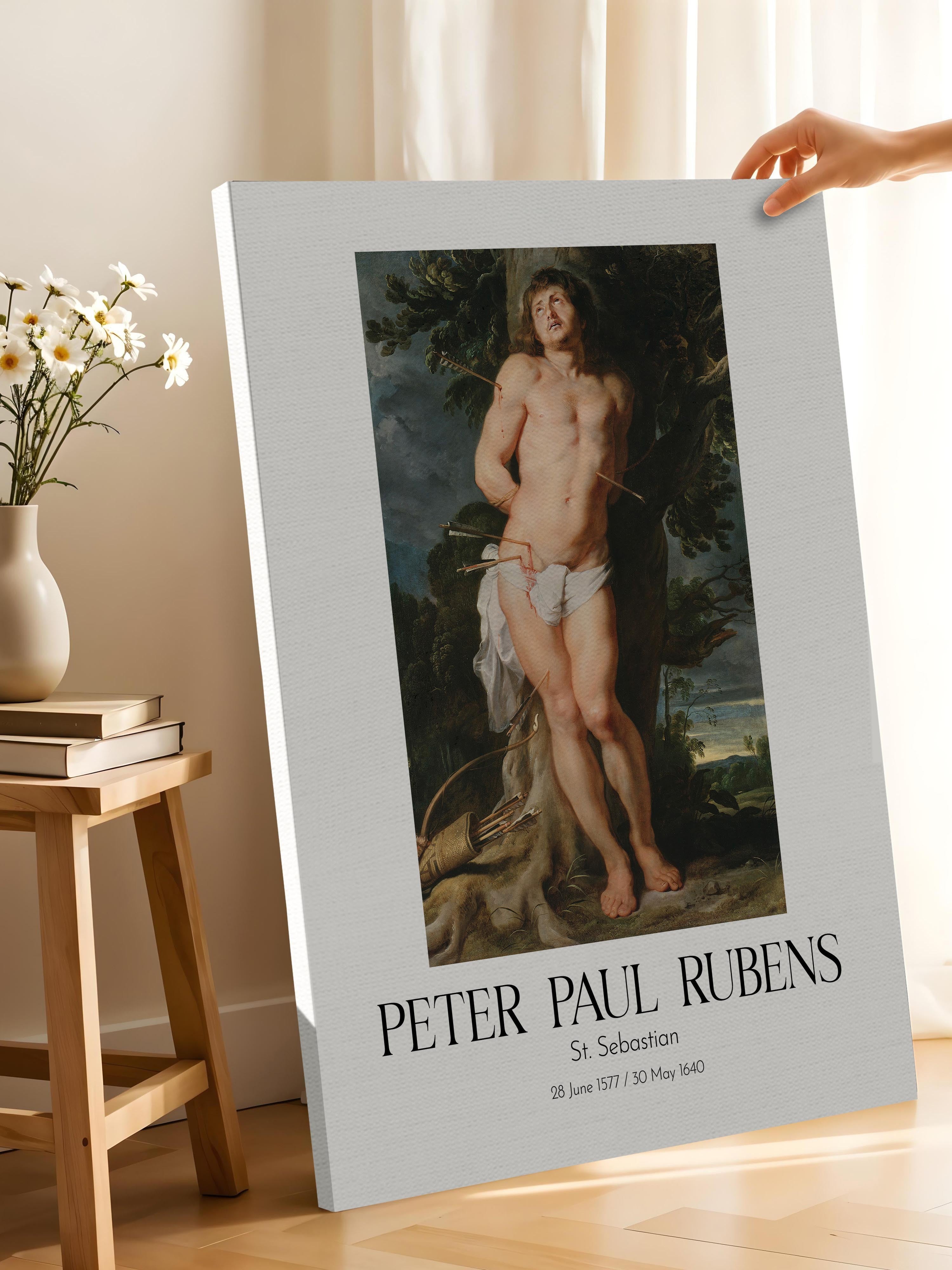 Peter Paul Rubens - St. Sebastian, Kanvas Tablo, Sanat Serisi NO:112332