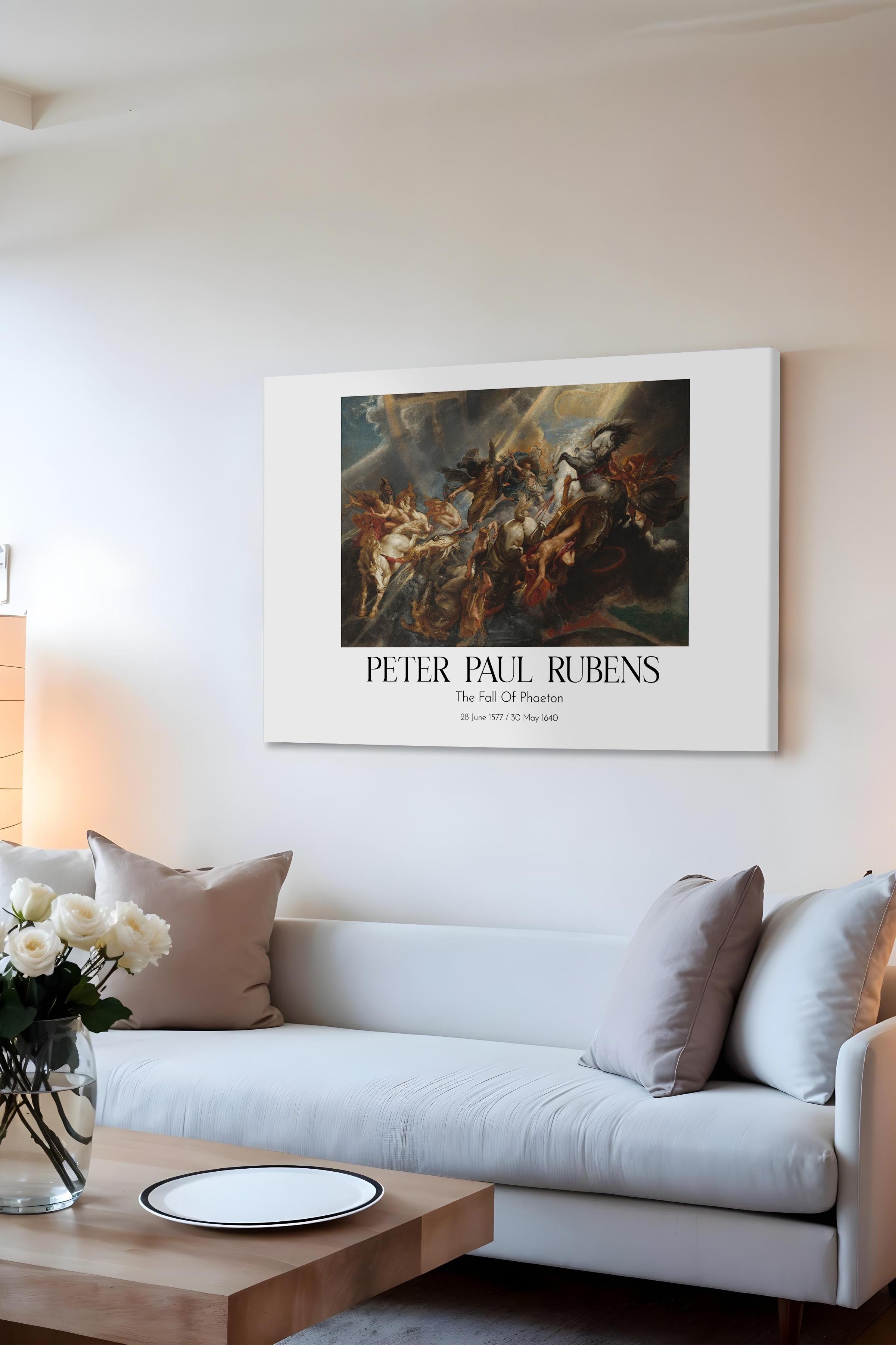 Peter Paul Rubens - The Fall Of Phaeton, Kanvas Tablo, Sanat Serisi NO:112349
