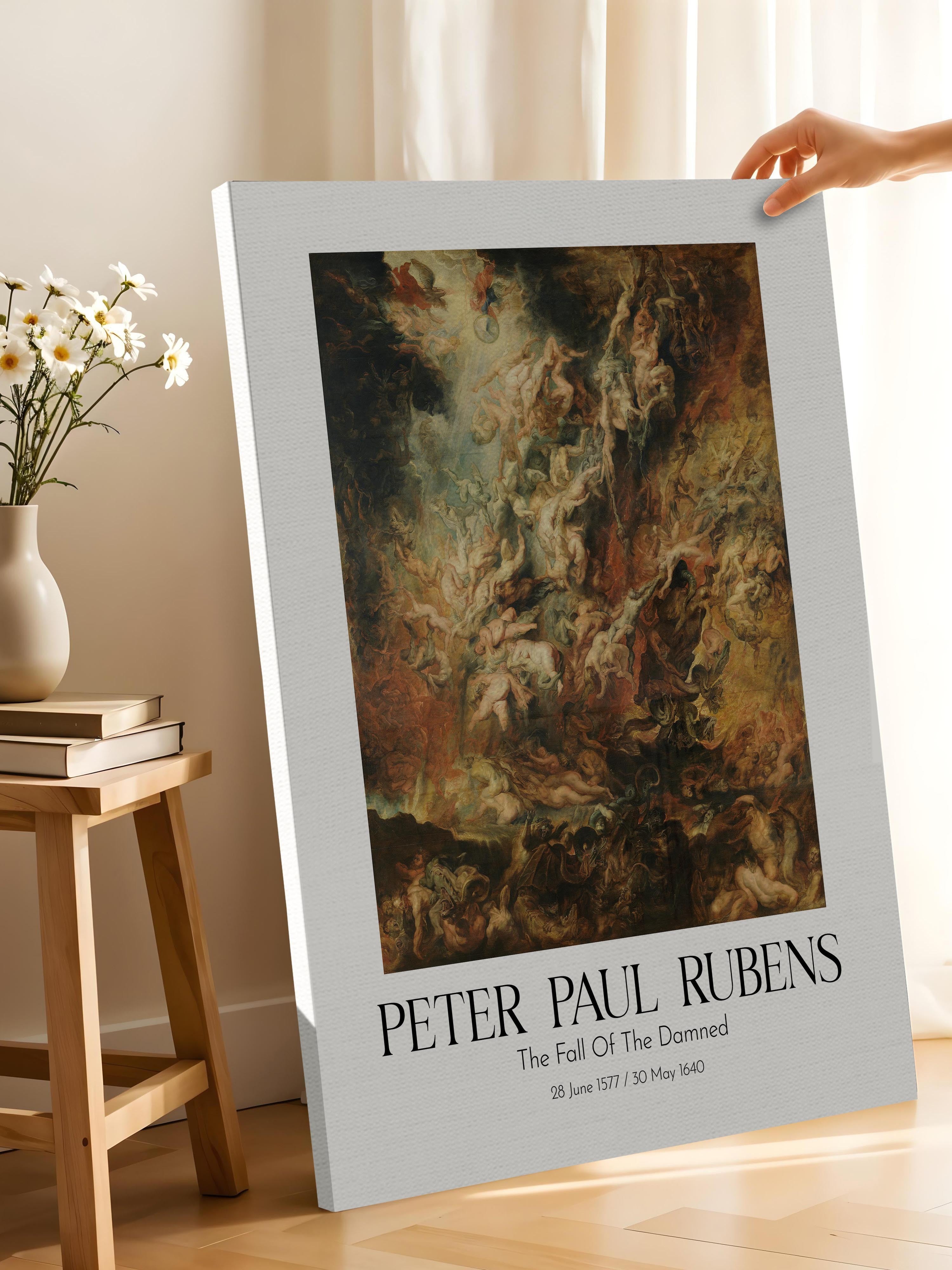 Peter Paul Rubens - The Fall Of The Damned, Kanvas Tablo, Sanat Serisi NO:112335