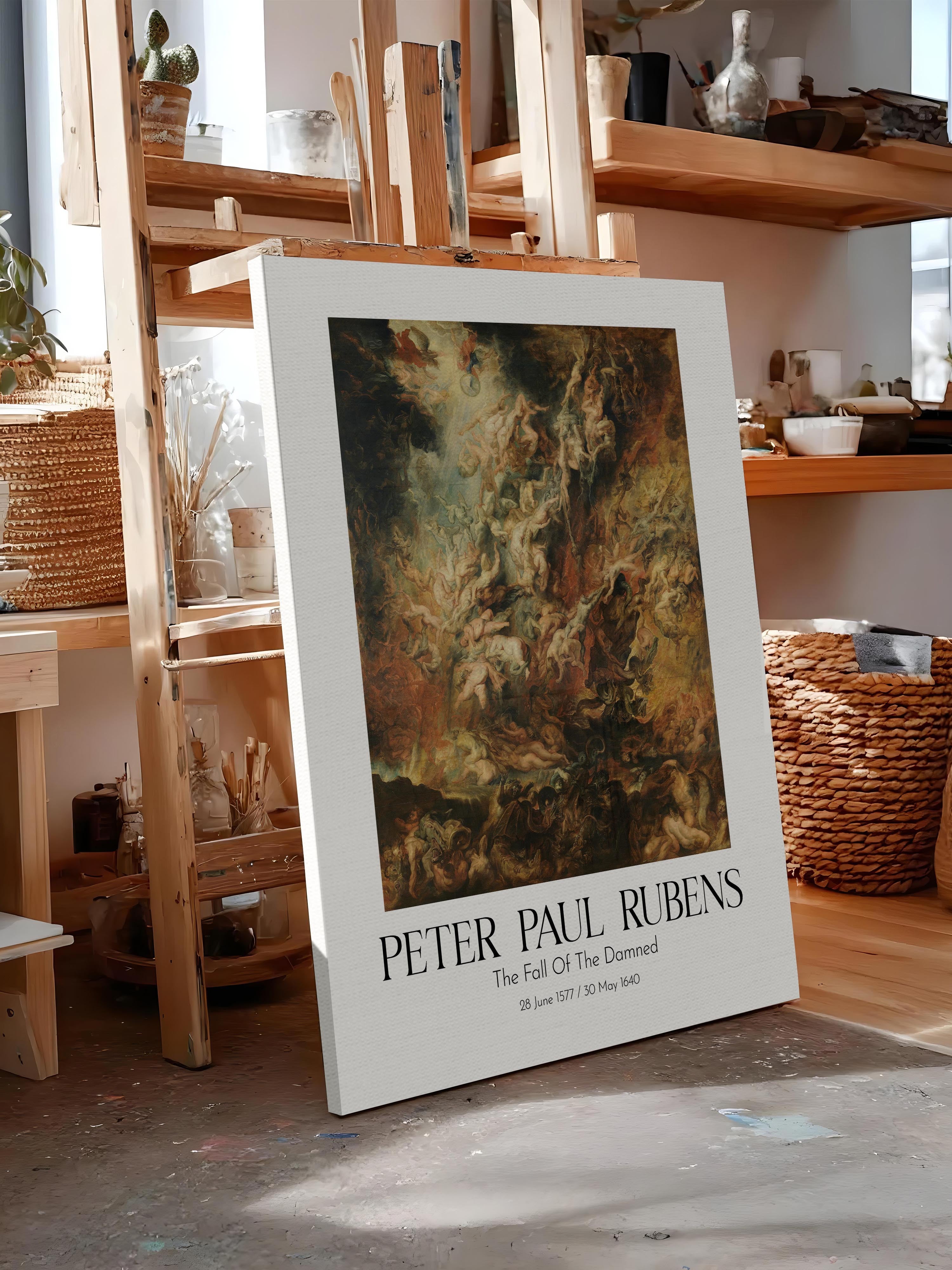 Peter Paul Rubens - The Fall Of The Damned, Kanvas Tablo, Sanat Serisi NO:112335