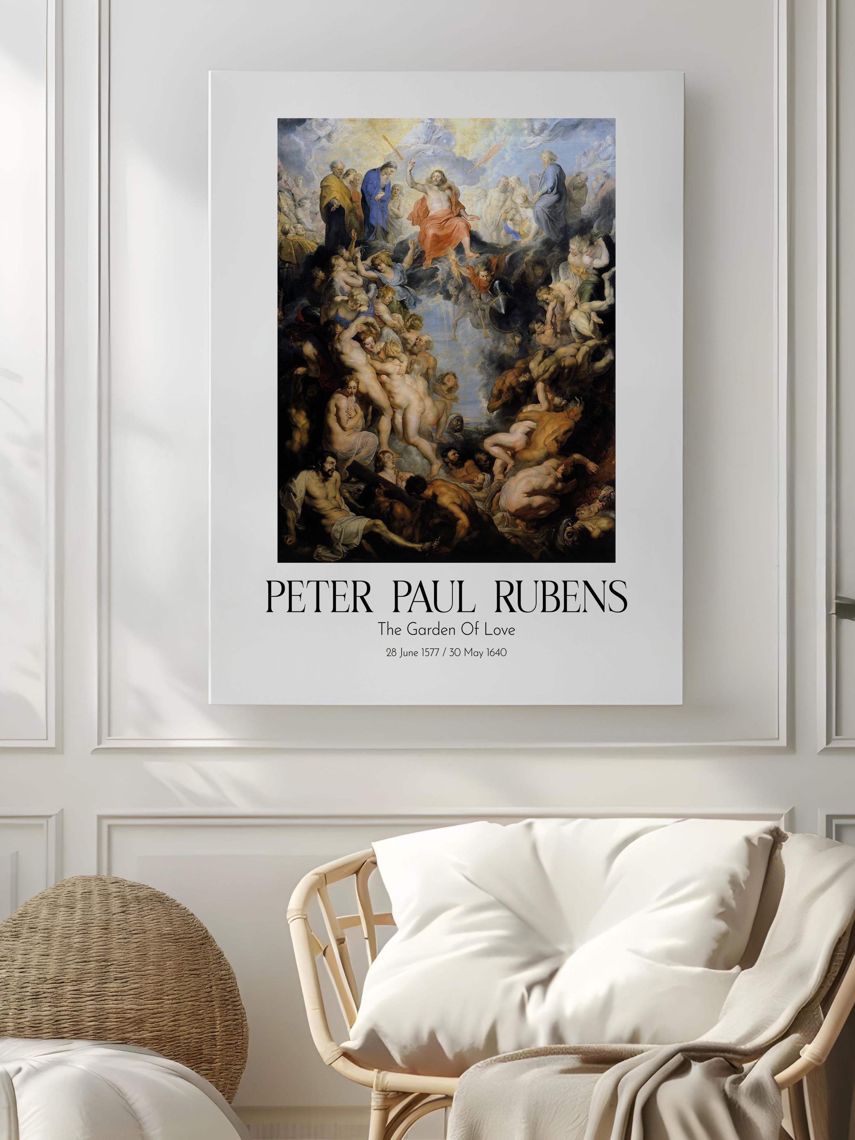 Peter Paul Rubens - The Garden Of Love, Kanvas Tablo, Sanat Serisi NO:112336