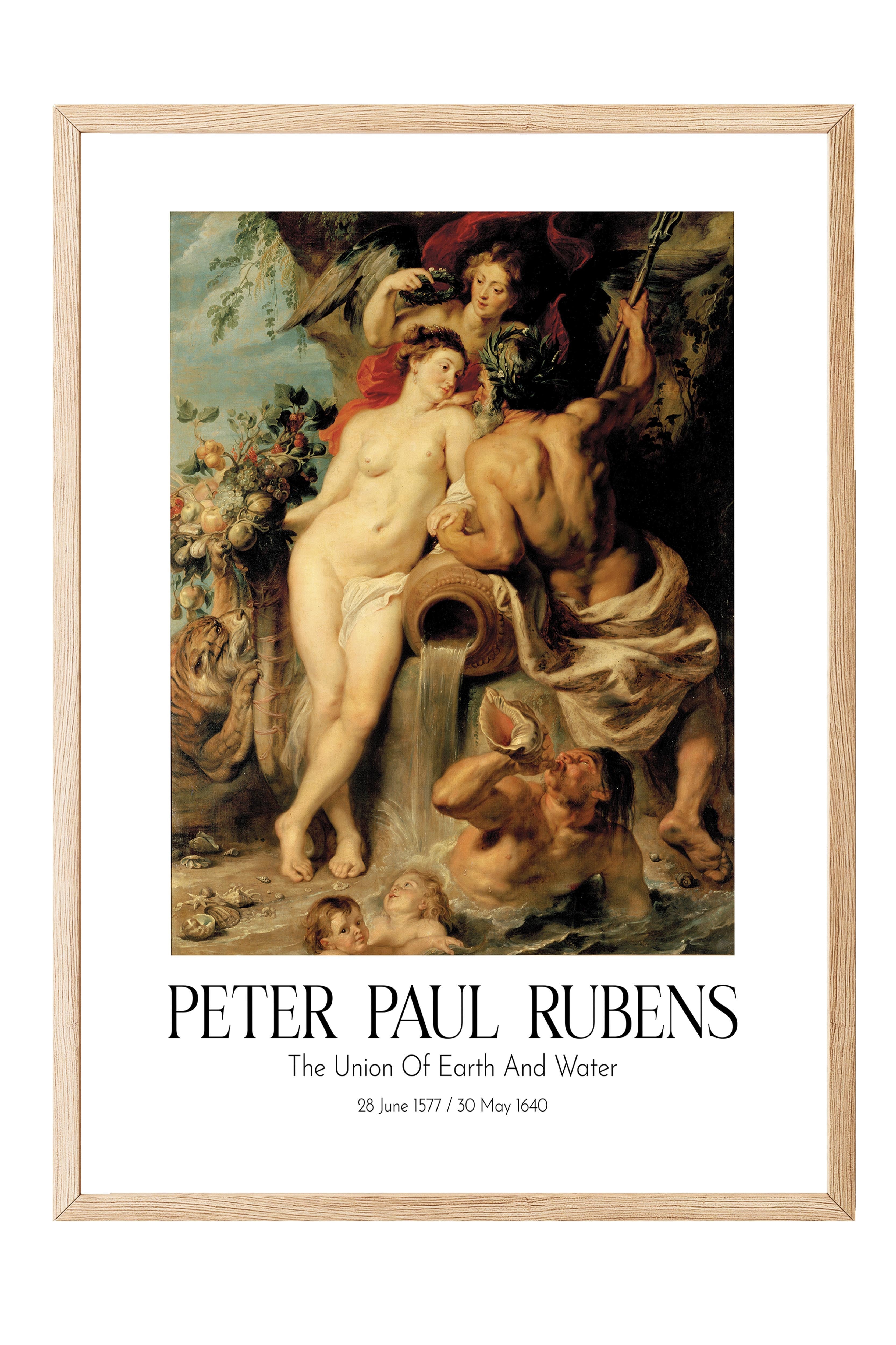 Peter Paul Rubens - The Union Of Earth And Water, Ahşap Çerçeveli Tablo, Sanat Serisi NO:112338