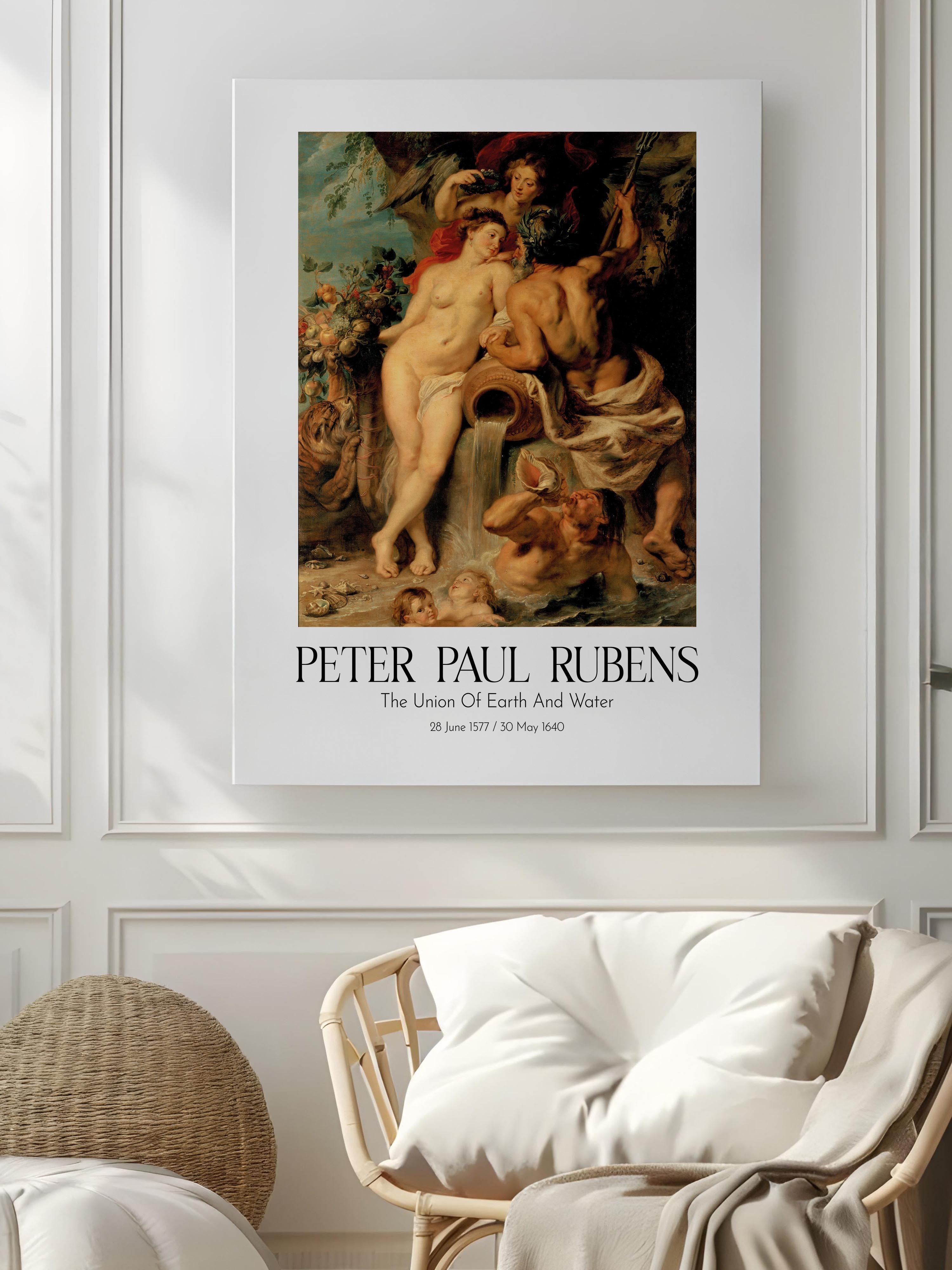 Peter Paul Rubens - The Union Of Earth And Water, Kanvas Tablo, Sanat Serisi NO:112338