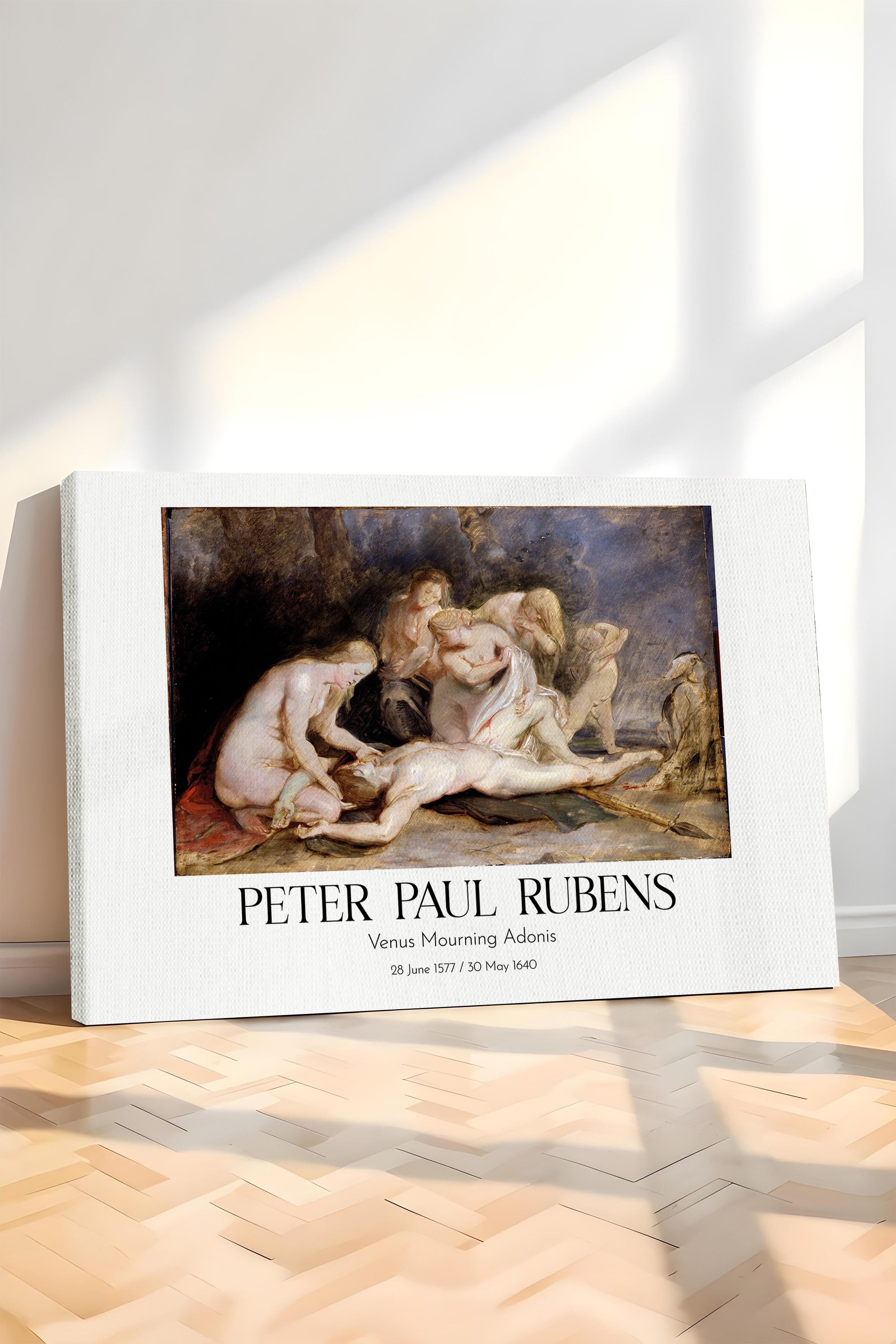 Peter Paul Rubens - Venus Mourning Adonis, Kanvas Tablo, Sanat Serisi NO:112354