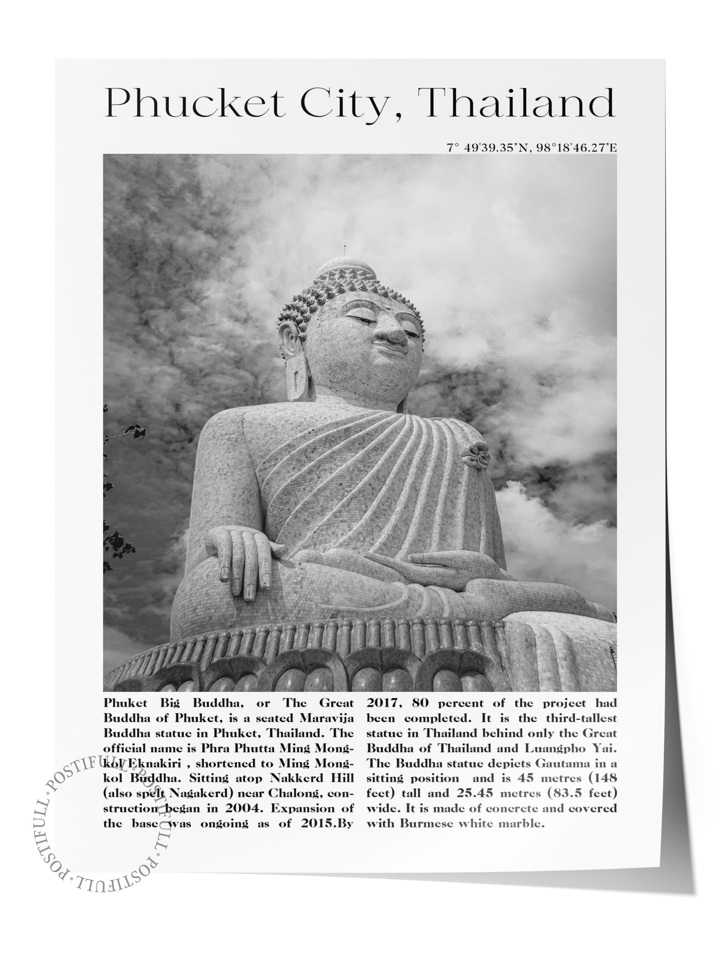 Phucket - Tayland, Şehir Temalı Poster, Çerçevesiz Duvar Posteri, NO:30034