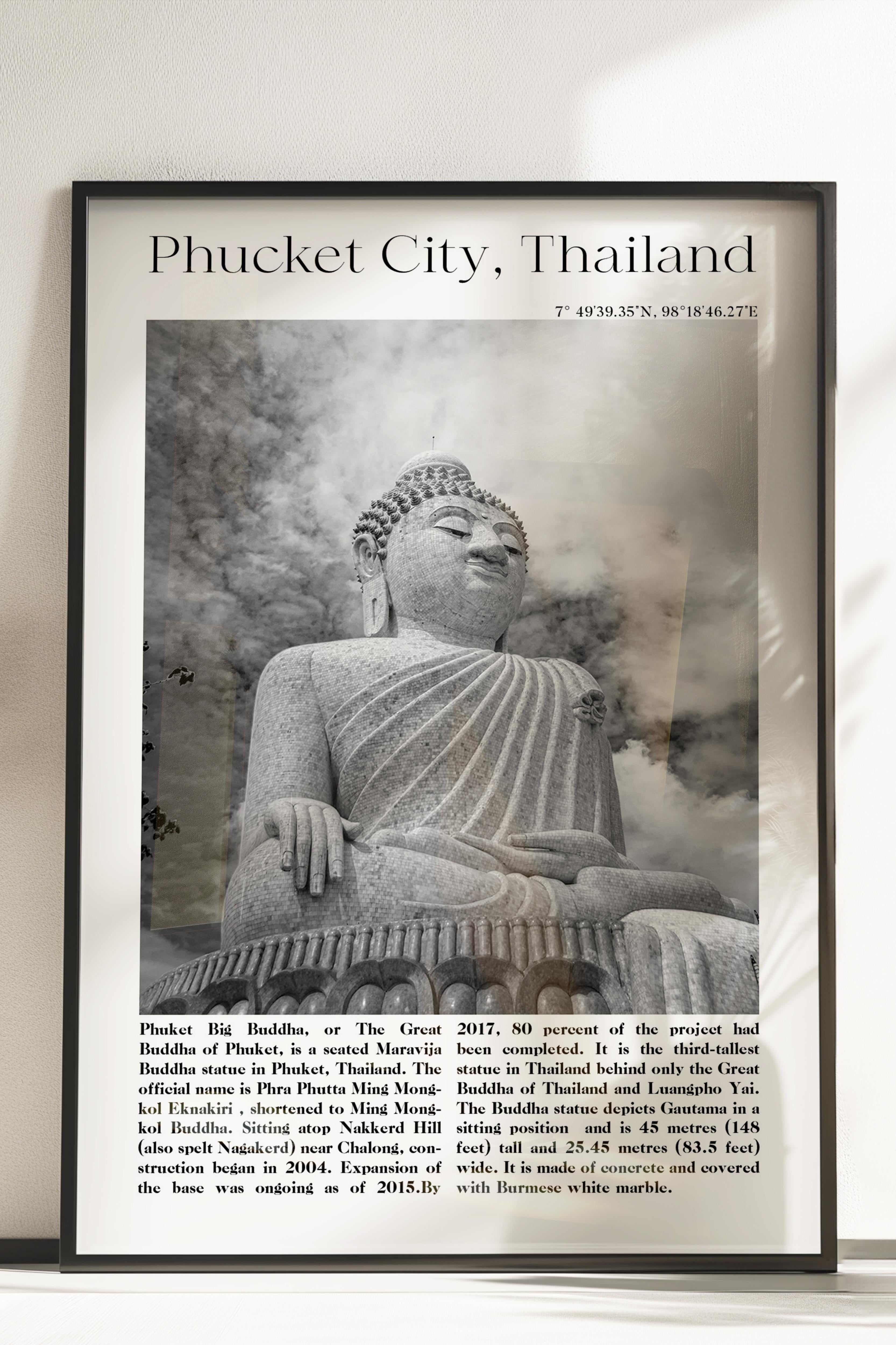 Phucket - Tayland, Şehir Temalı Poster, Çerçevesiz Duvar Posteri, NO:30034