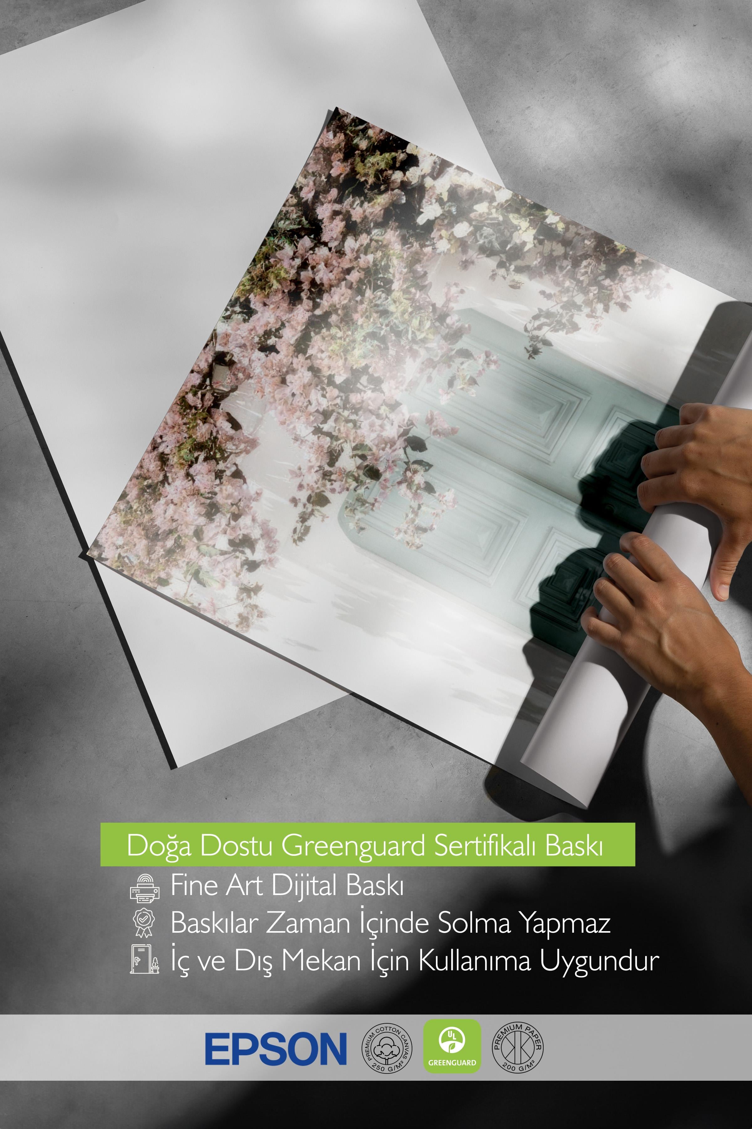 Pink Flower Door Poster, Çerçevesiz Duvar Posteri, Dikey Duvar Tablosu Comfort Serisi NO:108449