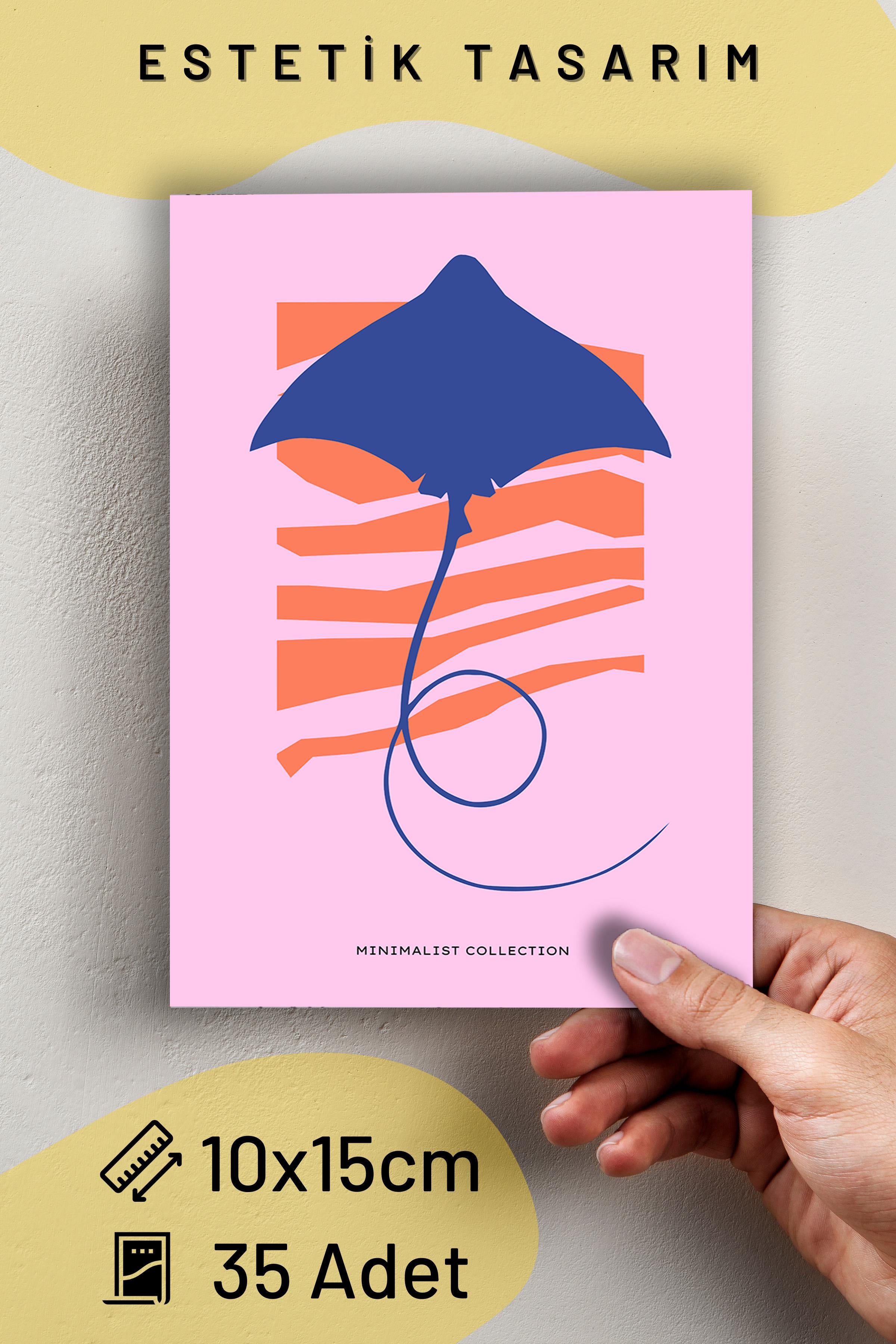 Poster Seti - Karışık Kolaj Poster Seti - 35 Adet Çerçevesiz Poster 10*15cm - Yapışkan Hediyeli
