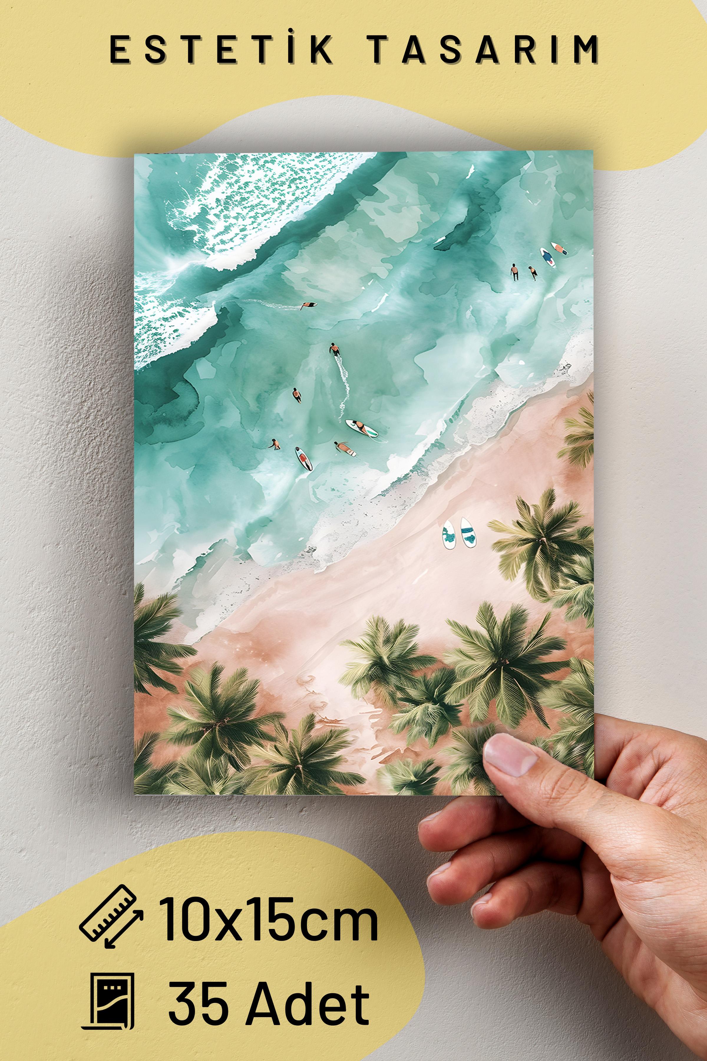 Poster Seti - Karışık Kolaj Poster Seti - 35 Adet Çerçevesiz Poster 10*15cm - Yapışkan Hediyeli