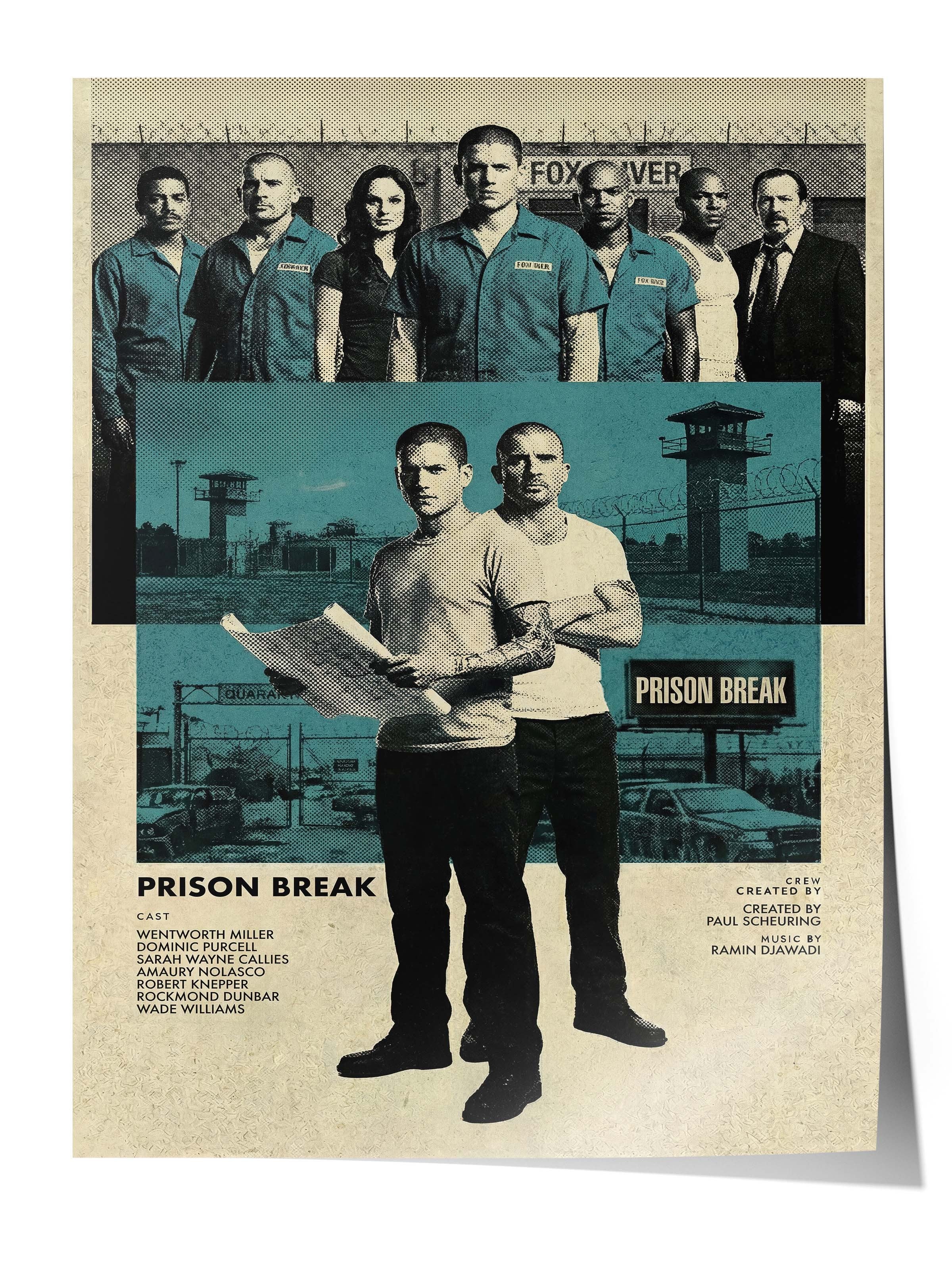 Prison Break Posteri, Sinema ve Dizi Tablo Posterleri, Film Dizi Afişleri NO:112773