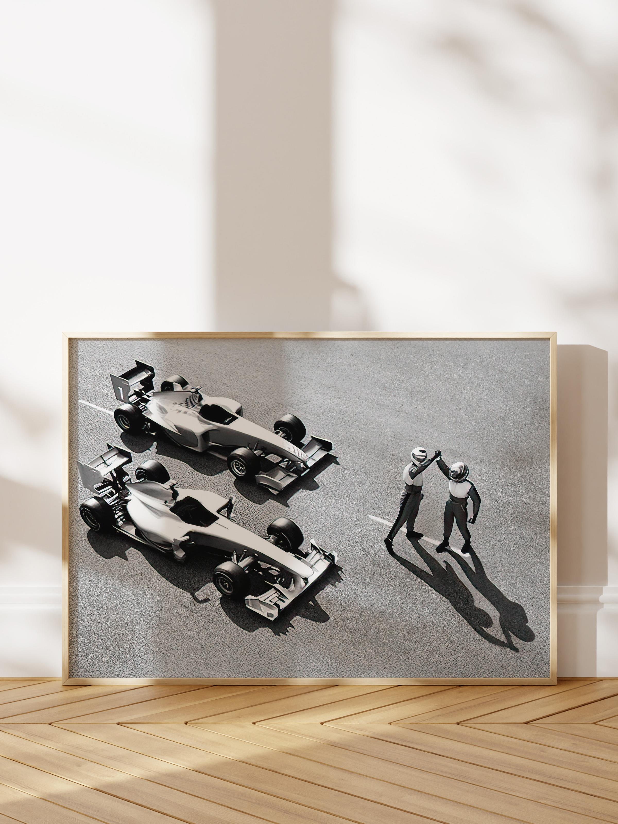 Race Winning Poster, Çerçevesiz Duvar Posteri, Yatay Duvar Tablosu Comfort Serisi NO:108392