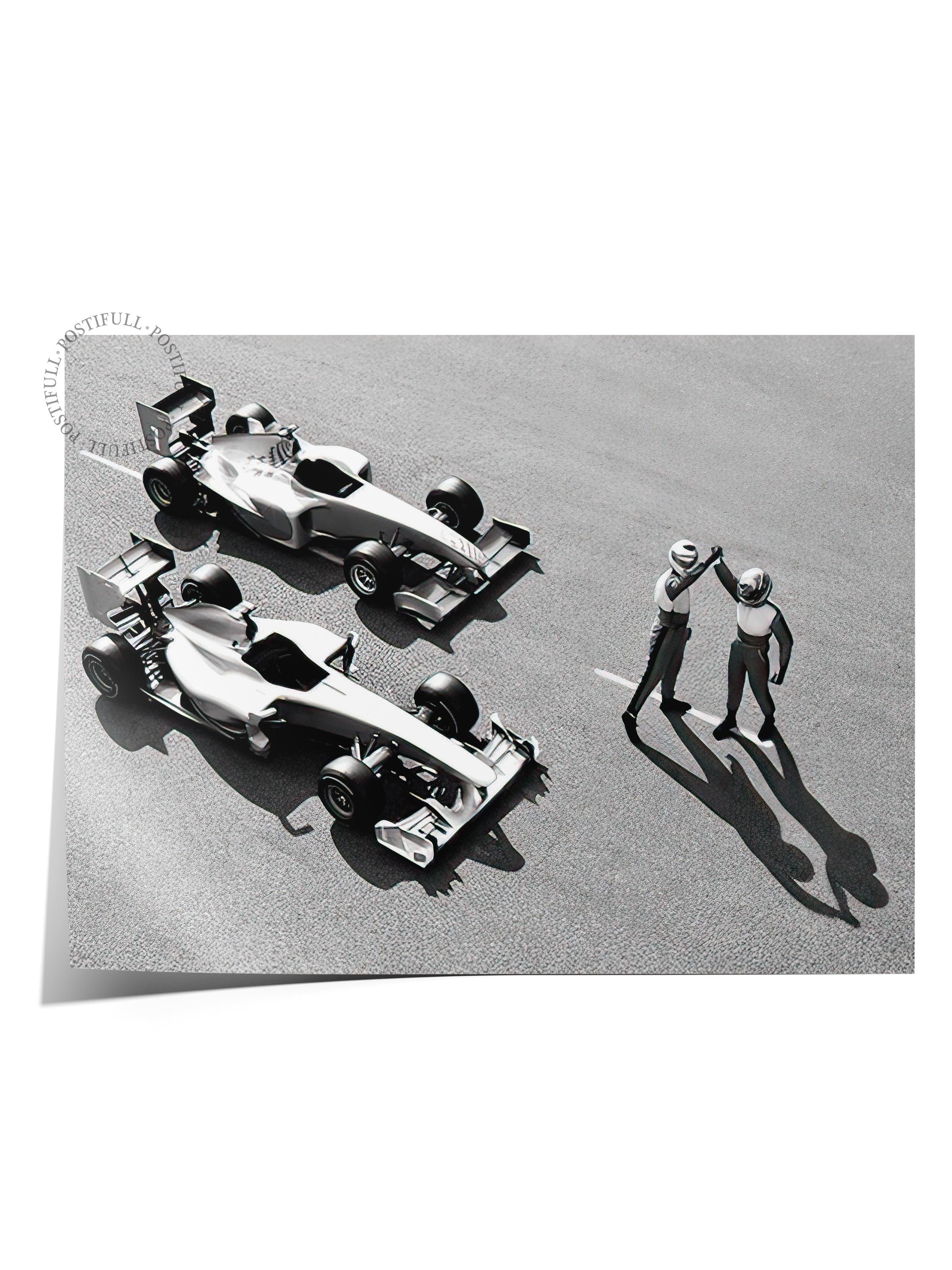 Race Winning Poster, Çerçevesiz Duvar Posteri, Yatay Duvar Tablosu Comfort Serisi NO:108392