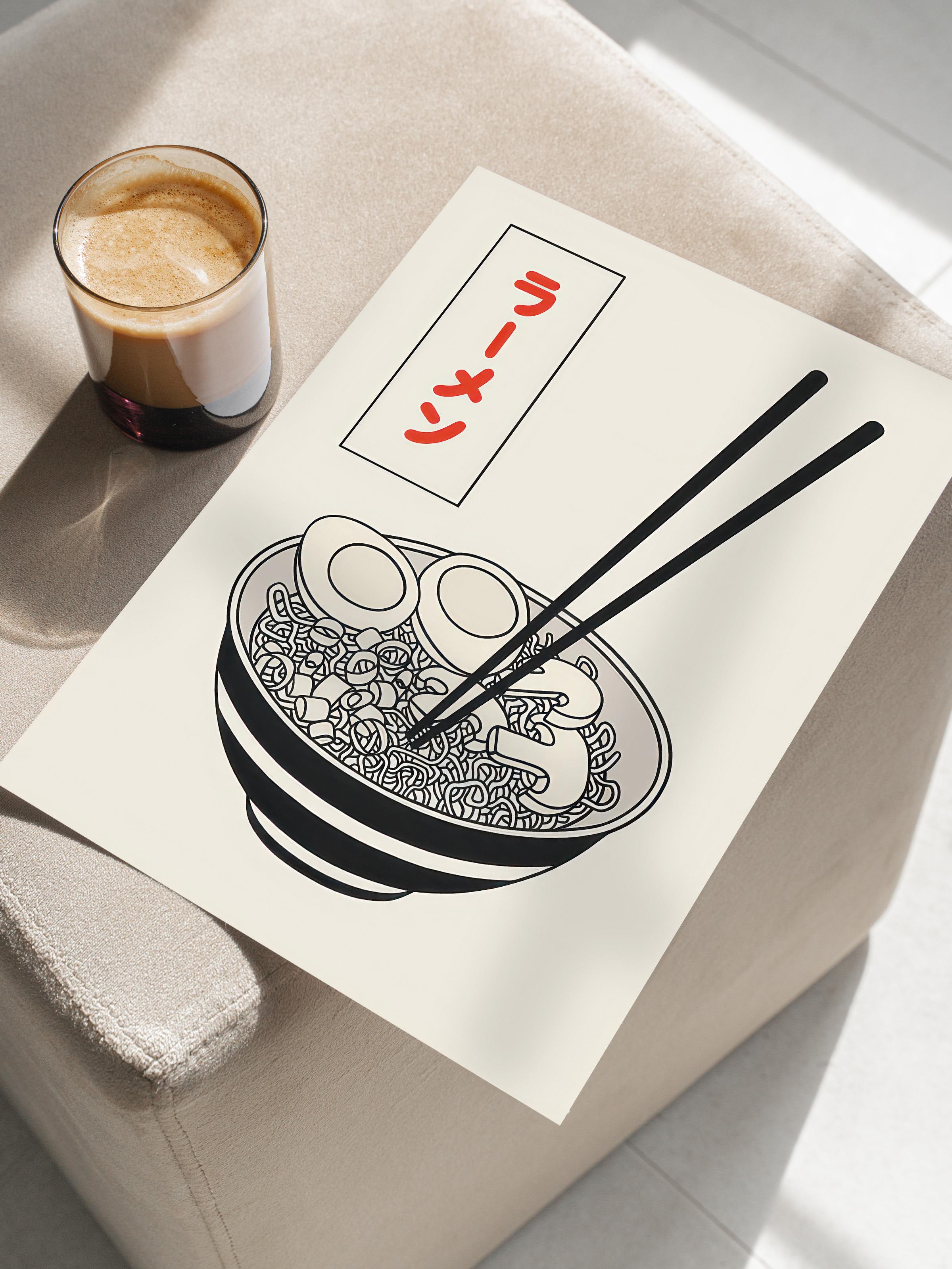 Ramen No1 Poster, Çerçevesiz Duvar Posteri, Dikey Duvar Tablosu Comfort Serisi NO:108554