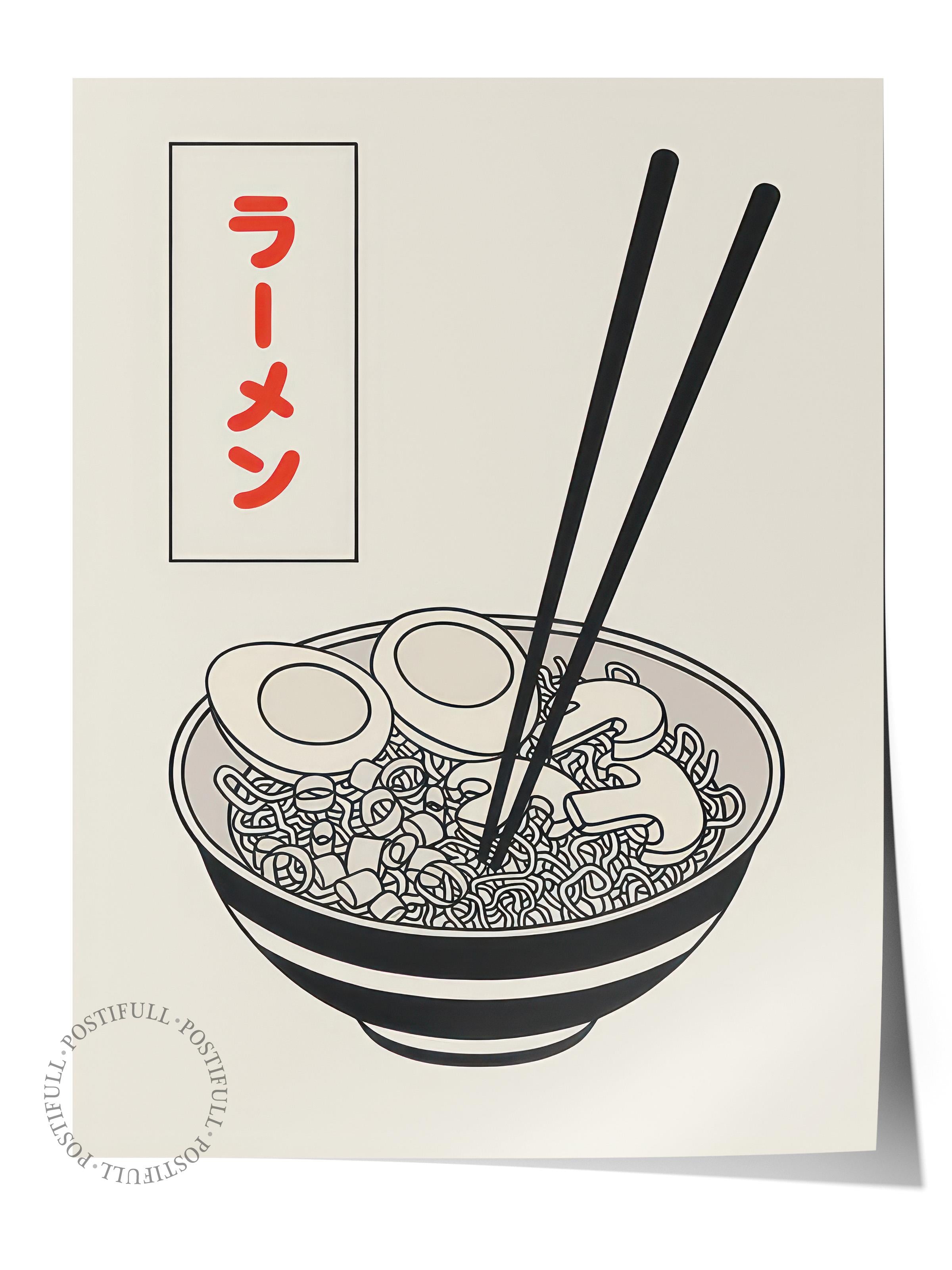 Ramen No1 Poster, Çerçevesiz Duvar Posteri, Dikey Duvar Tablosu Comfort Serisi NO:108554